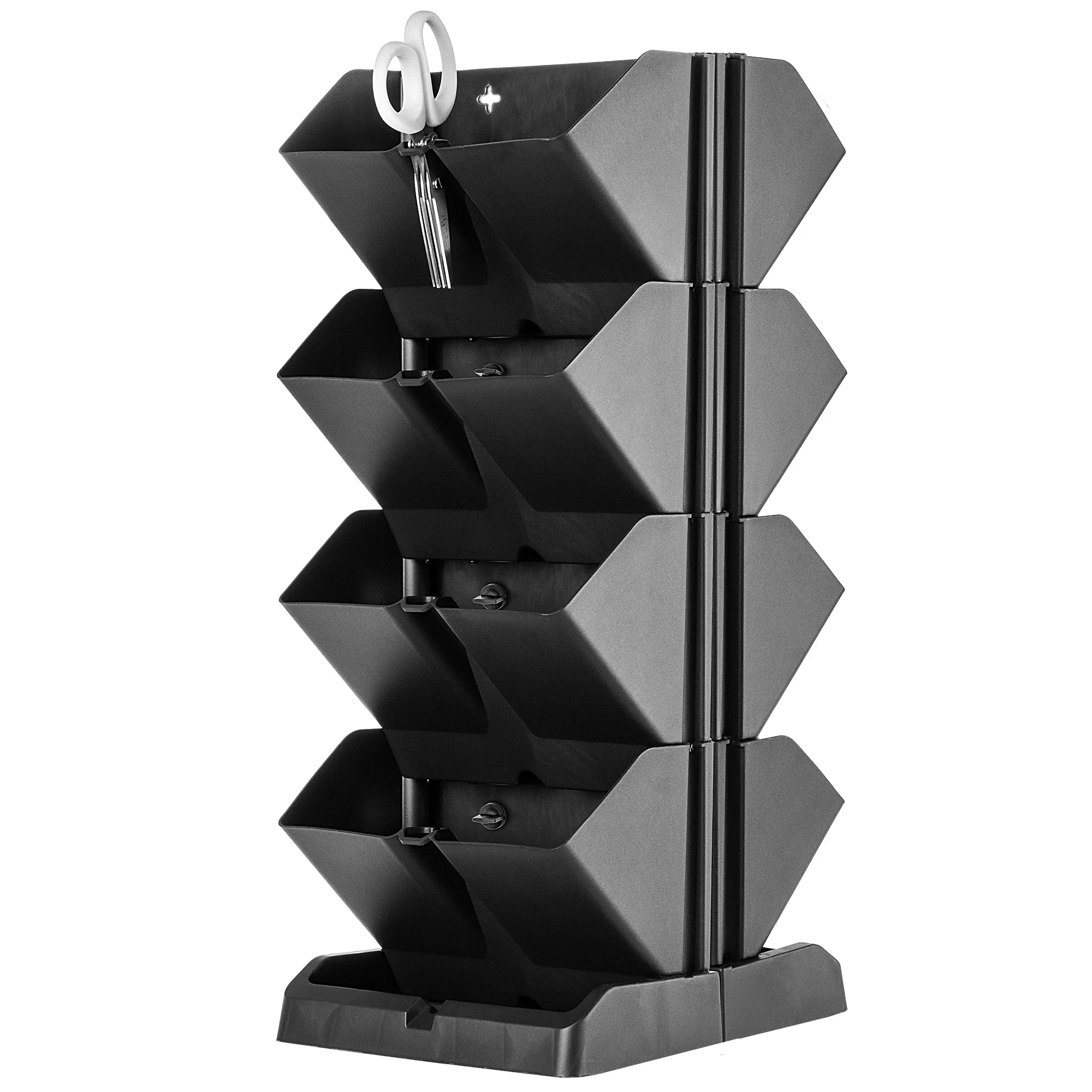 Seres stovintis vertikalus sodas 48 x 19 cm, antracito spalvos