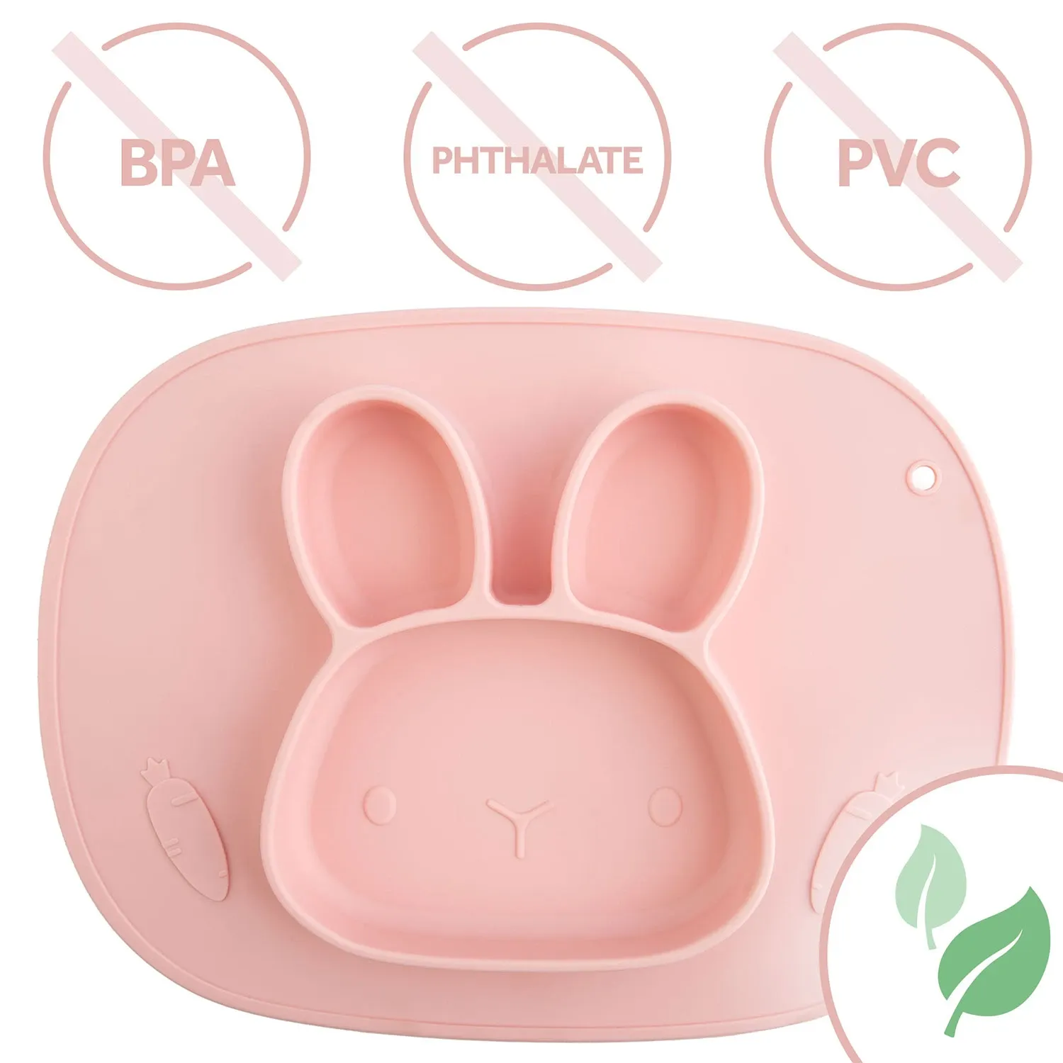 „Ricokids“ triušio silikoninė maitinimo lėkštė vaikams - nuotrauka 1