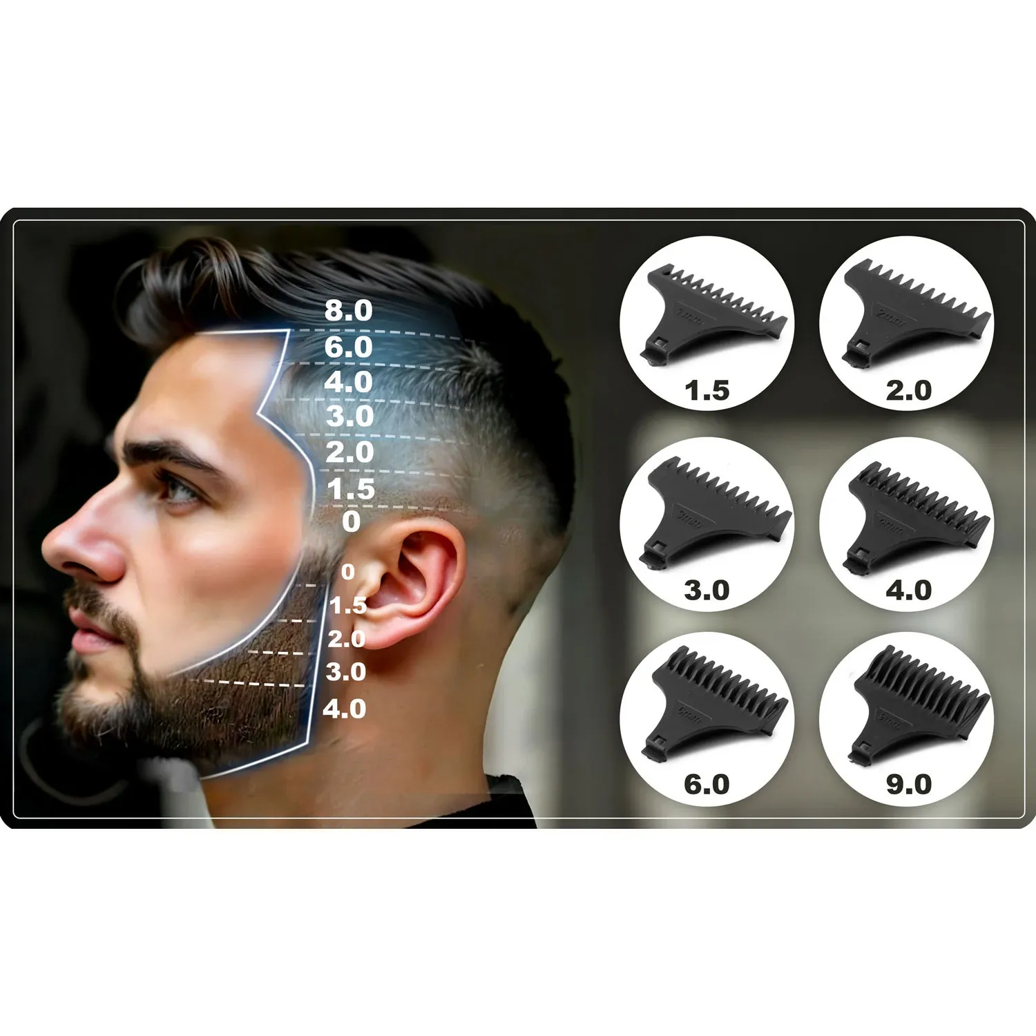 Berdsen BD-261 Gold Barber plaukų kirpimo mašinėlė - nuotrauka 1