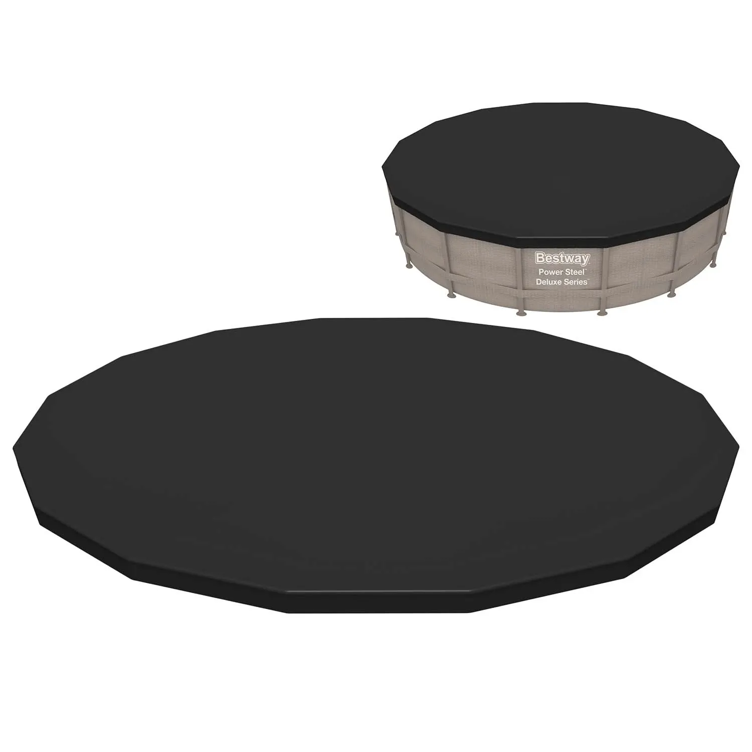 488 cm „Bestway 58249“ karkasinio baseino uždangalas - nuotrauka 1