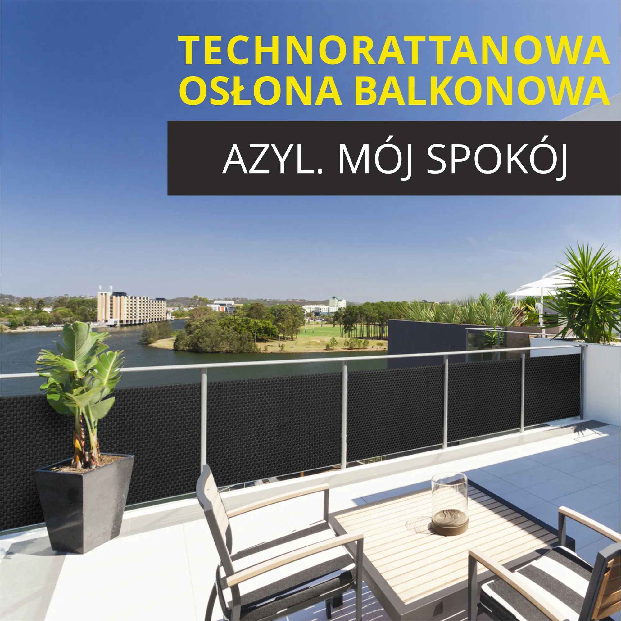 Espa balkono uždangalas 90 x 500 cm, antracito spalvos