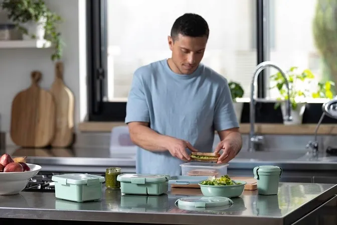 Curver Smart Eco apvalus maisto indas 1 l, žalias