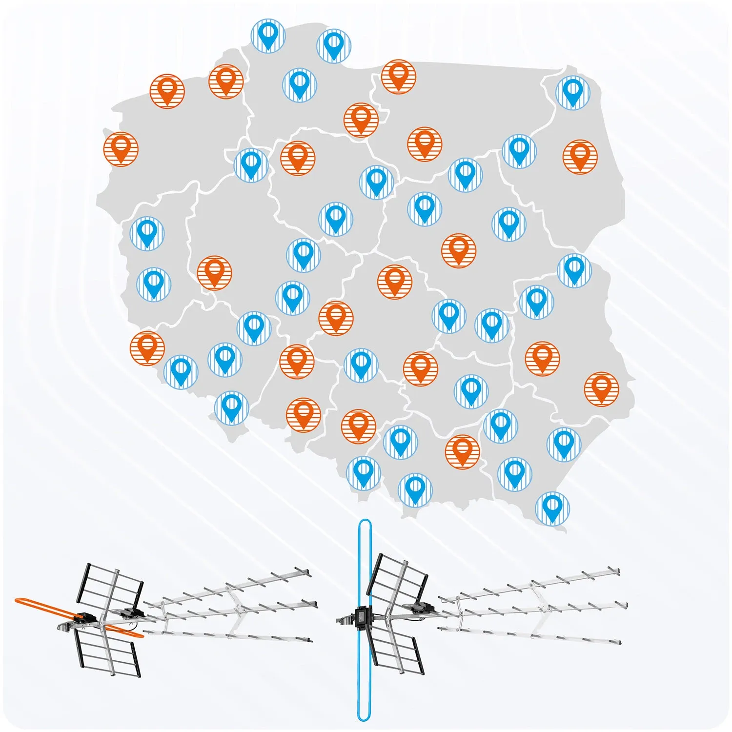 Berdsen BD-952 kryptinė lauko televizijos antena ultra HD 4K - nuotrauka 1