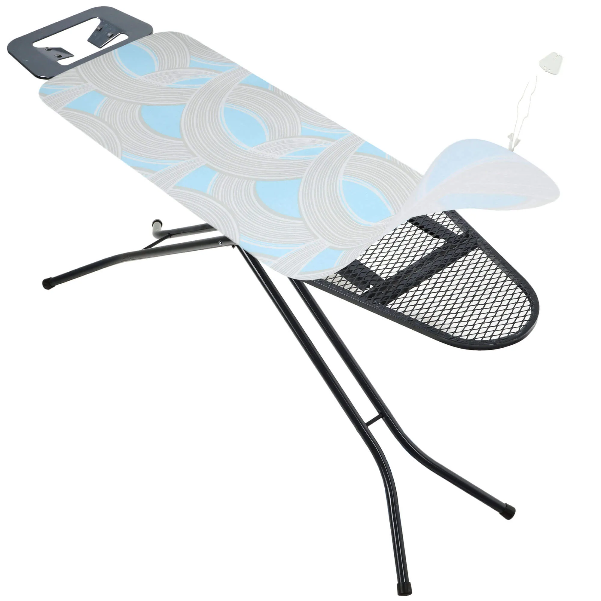 Lyginimo lentos užvalkalas 110x30cm UIS tamprus pagrindas pilkos linijos