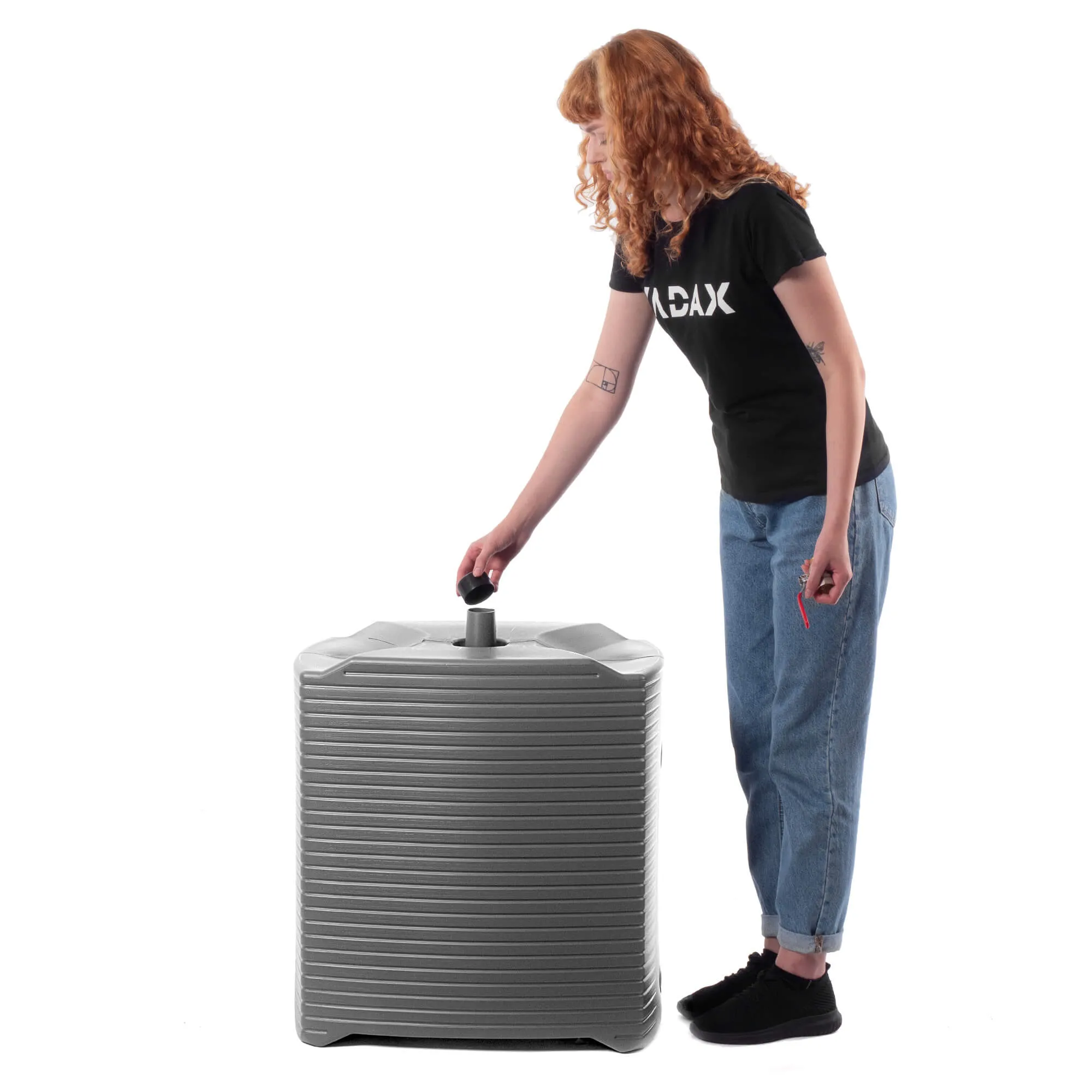 „Signa“ 125 l modulinė lietaus vandens talpykla, antracito spalvos