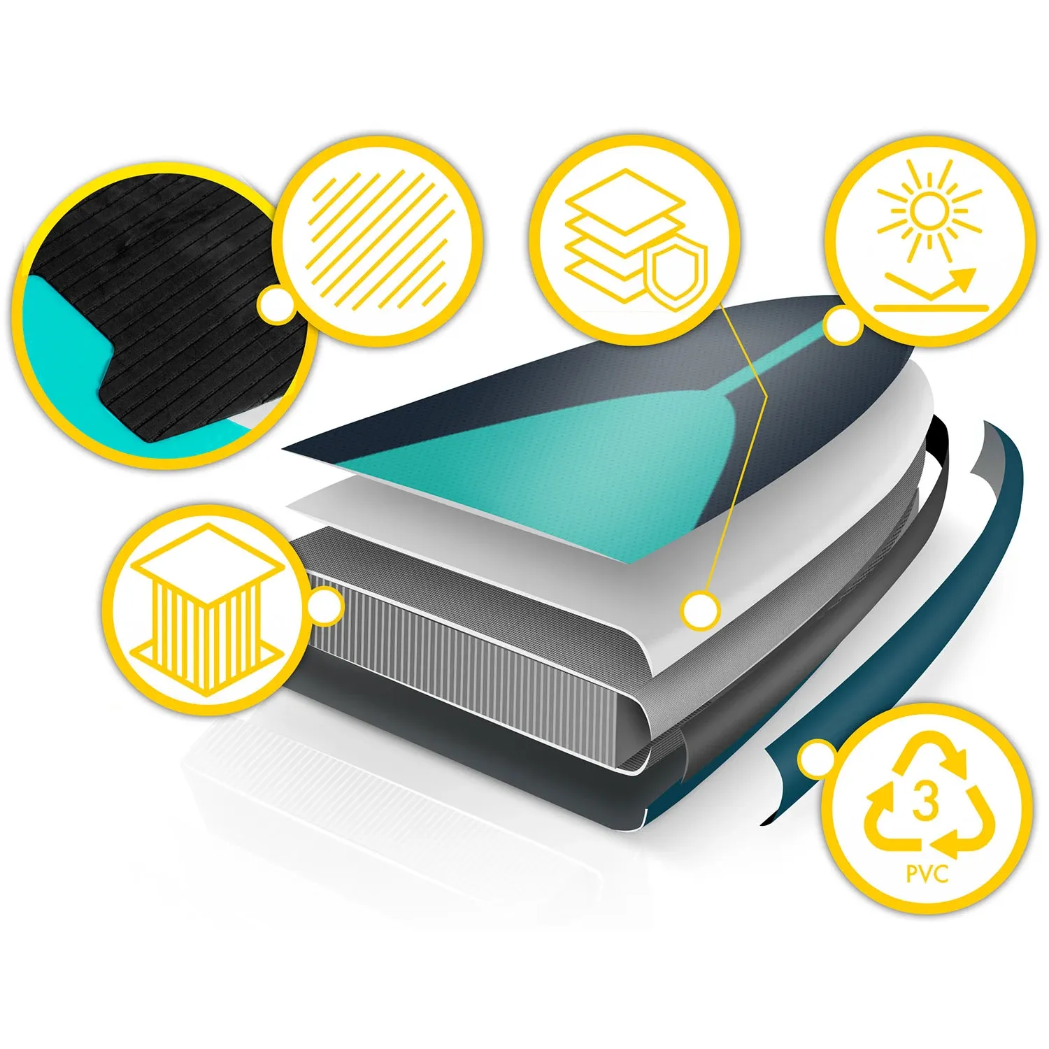 Reefbreak irklentė 350 x 81 x 15 cm Neo-Sport 170303 - nuotrauka 1