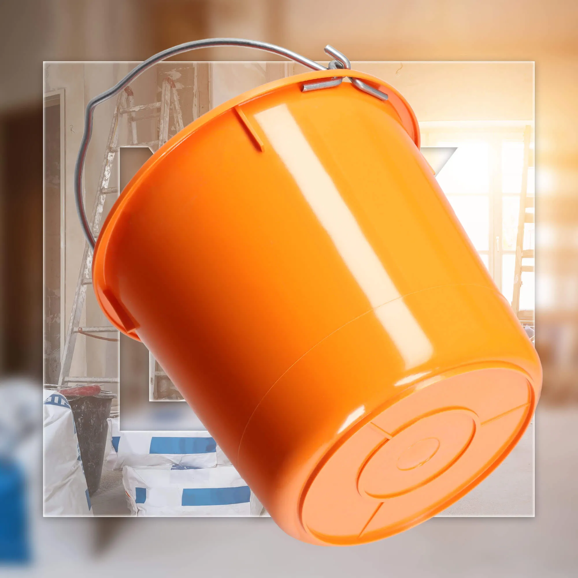Kanan statybiniai kibirai 12 l, oranžiniai, 3 vnt.