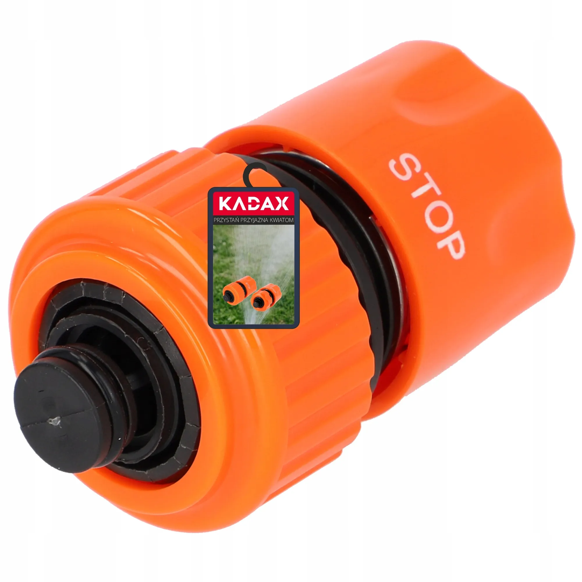 3/4 colio greito prijungimo žarnos jungtis, oranžinė