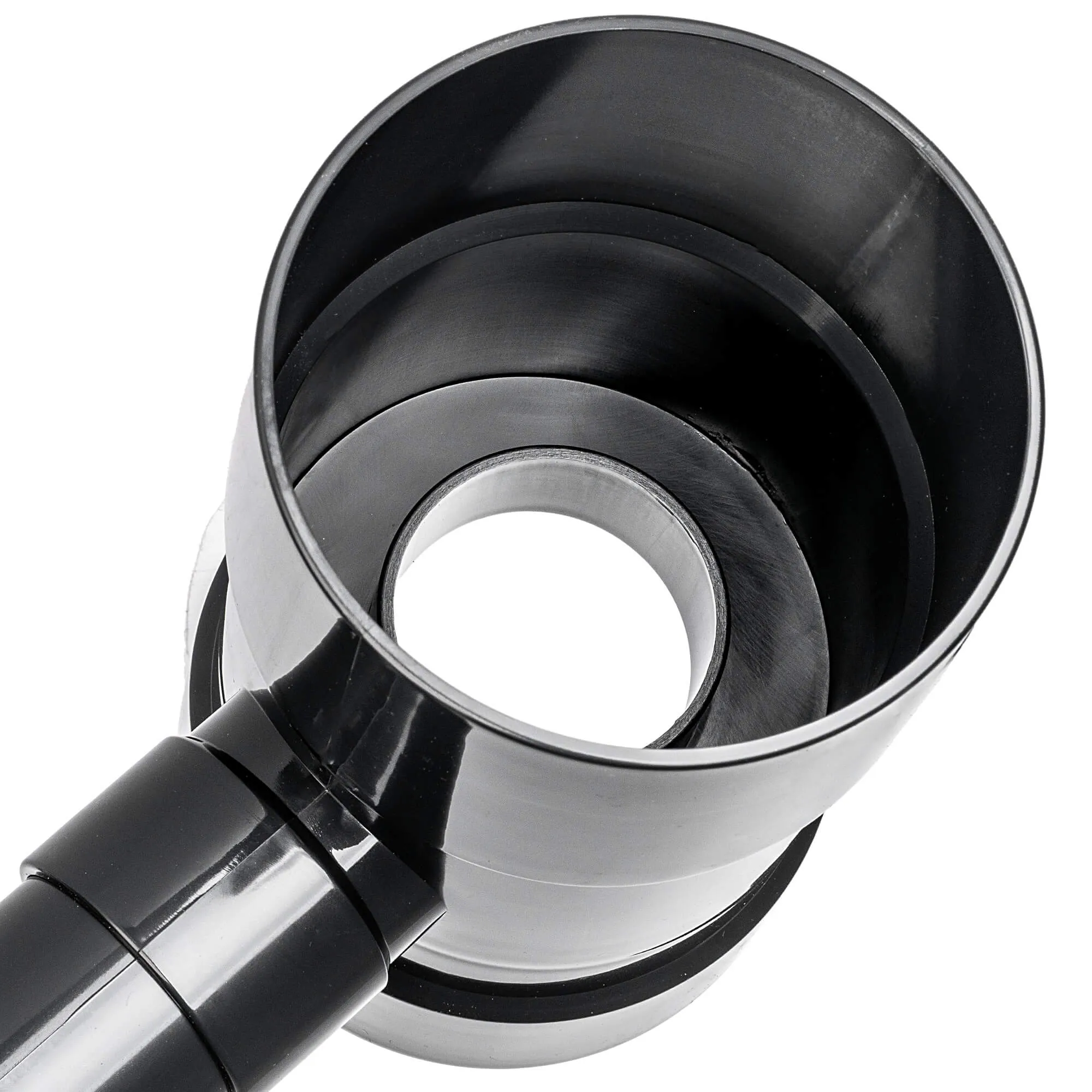 Nancras lietaus vandens kolektorius su vožtuvu, 100 mm, grafitas