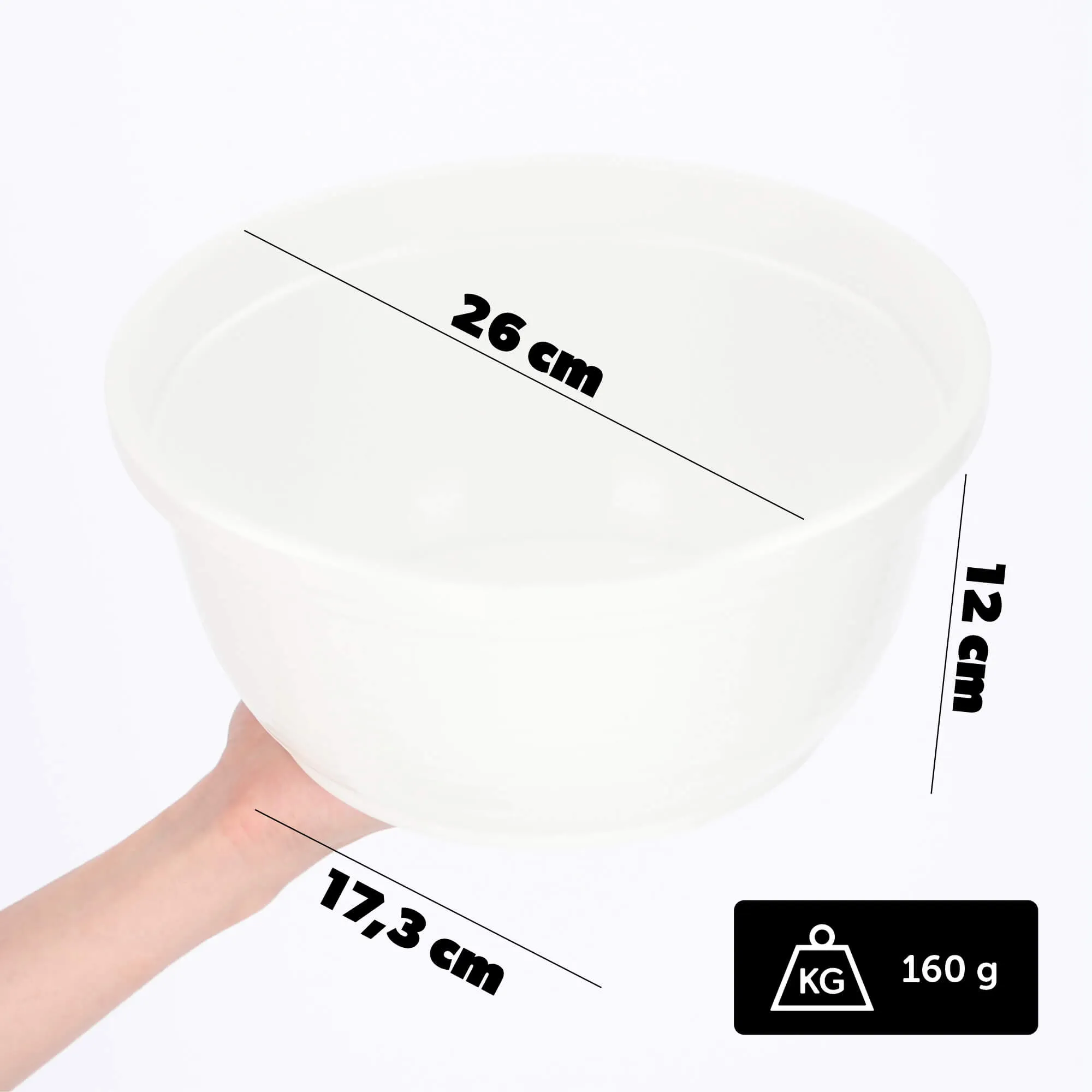 Verna kapinių gėlių dubuo 26 x 12 cm