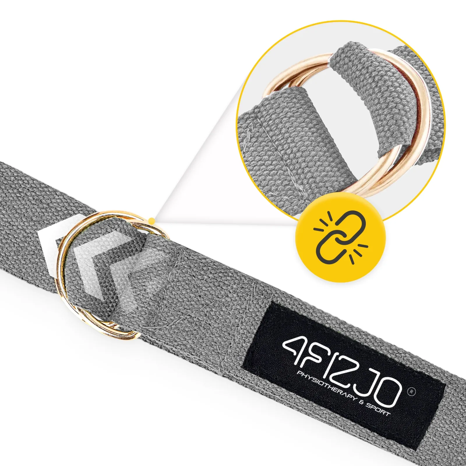 Pilkas jogos dirželis