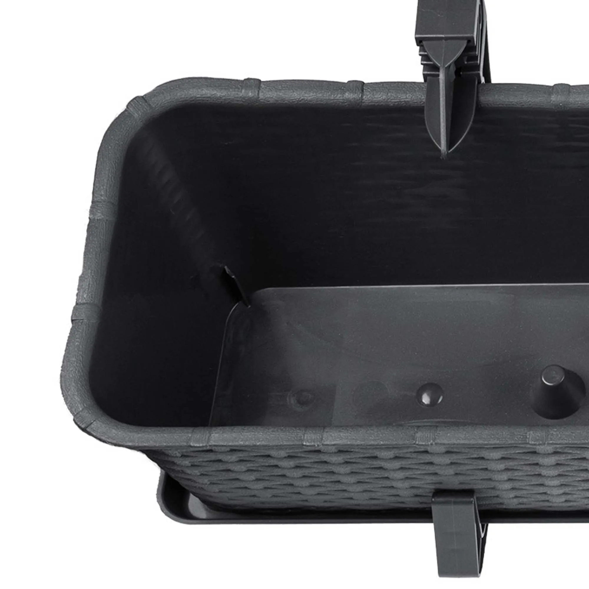 Balkono dėžė su rankenomis Castro antracito spalvos 60 cm