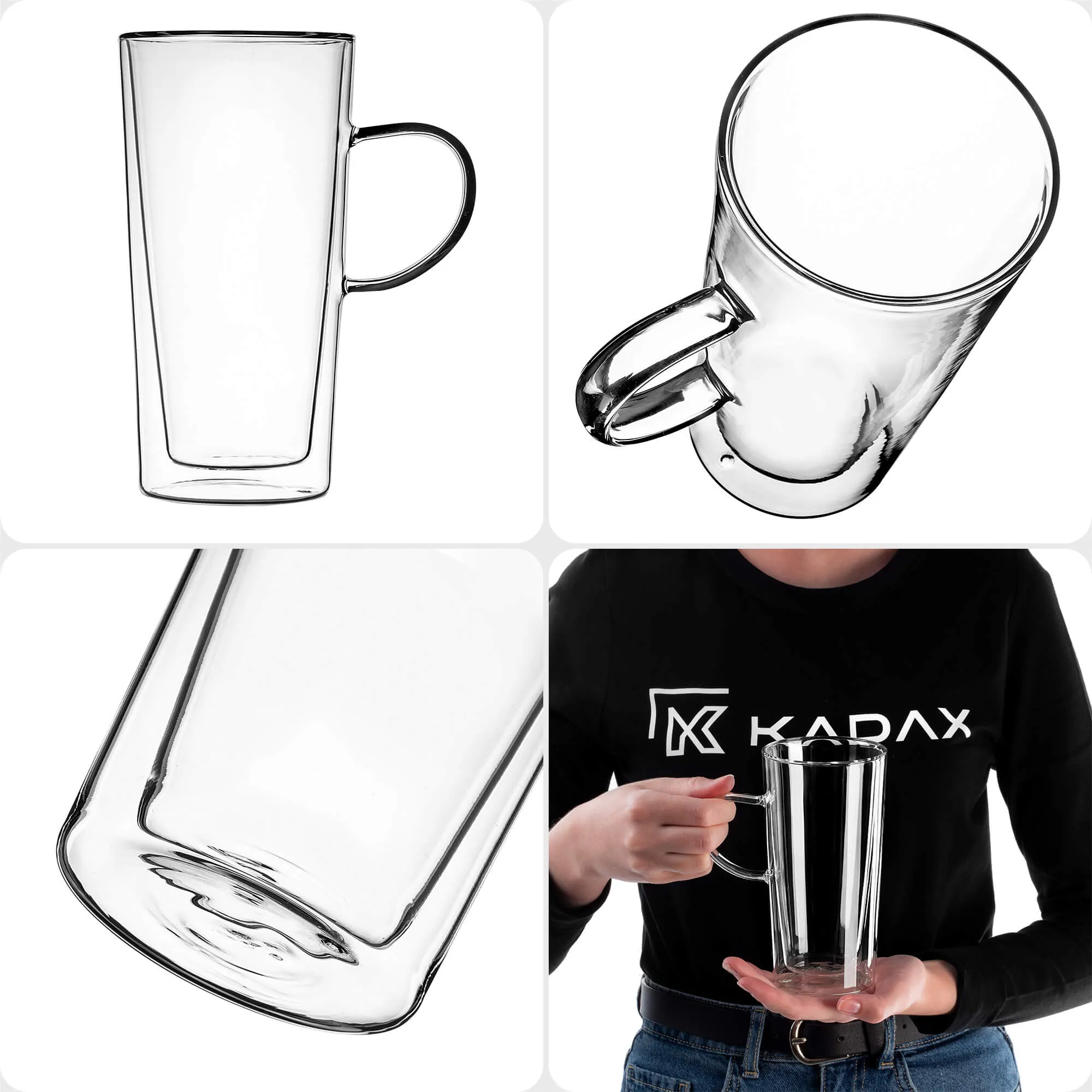 Termosinės stiklinės lattei ir gėrimams Haga 470 ml 2 vnt.