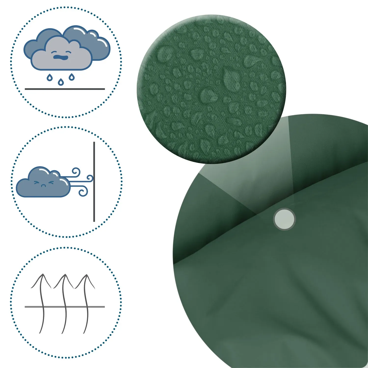 Elmi Ricokids vežimėlio/rogių miegmaišis - chaki spalvos - nuotrauka 1