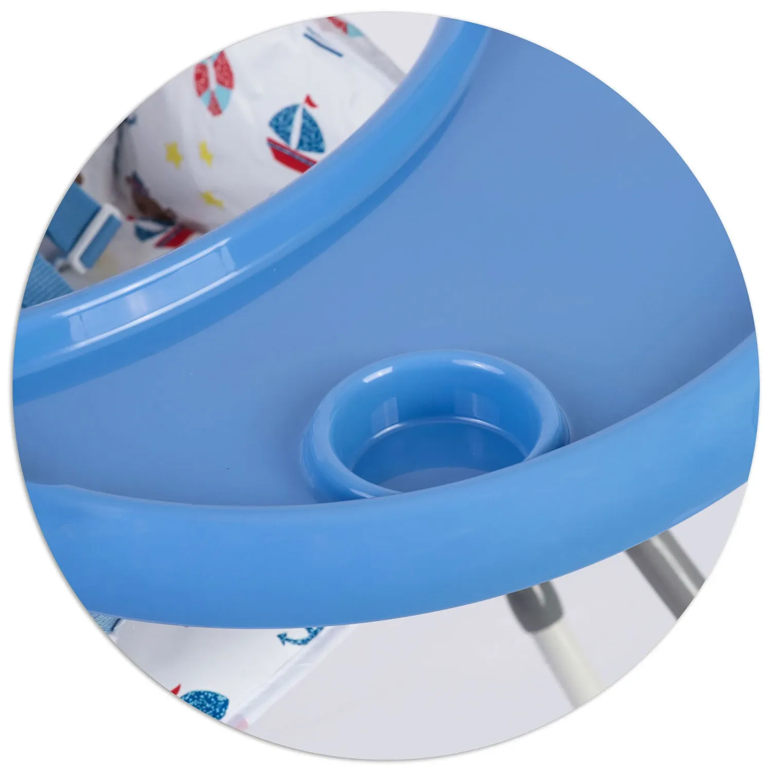 Ricokids FANDO jūros stiliaus maitinimo kėdutė su staliuku - nuotrauka 1