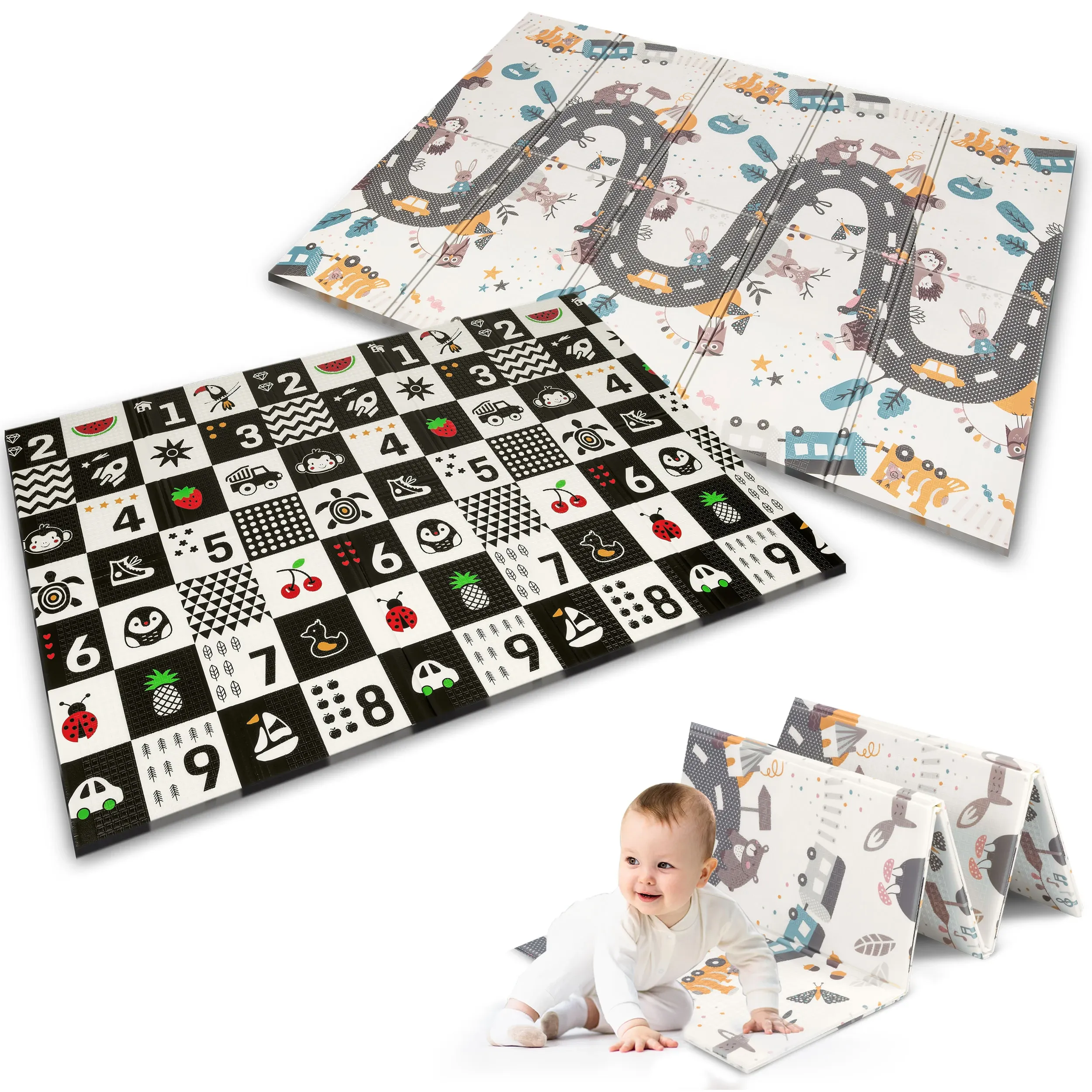 Sulankstomas edukacinis putplasčio kilimėlis 200 x 150 x 1 cm Nukido NK-341 - nuotrauka 1