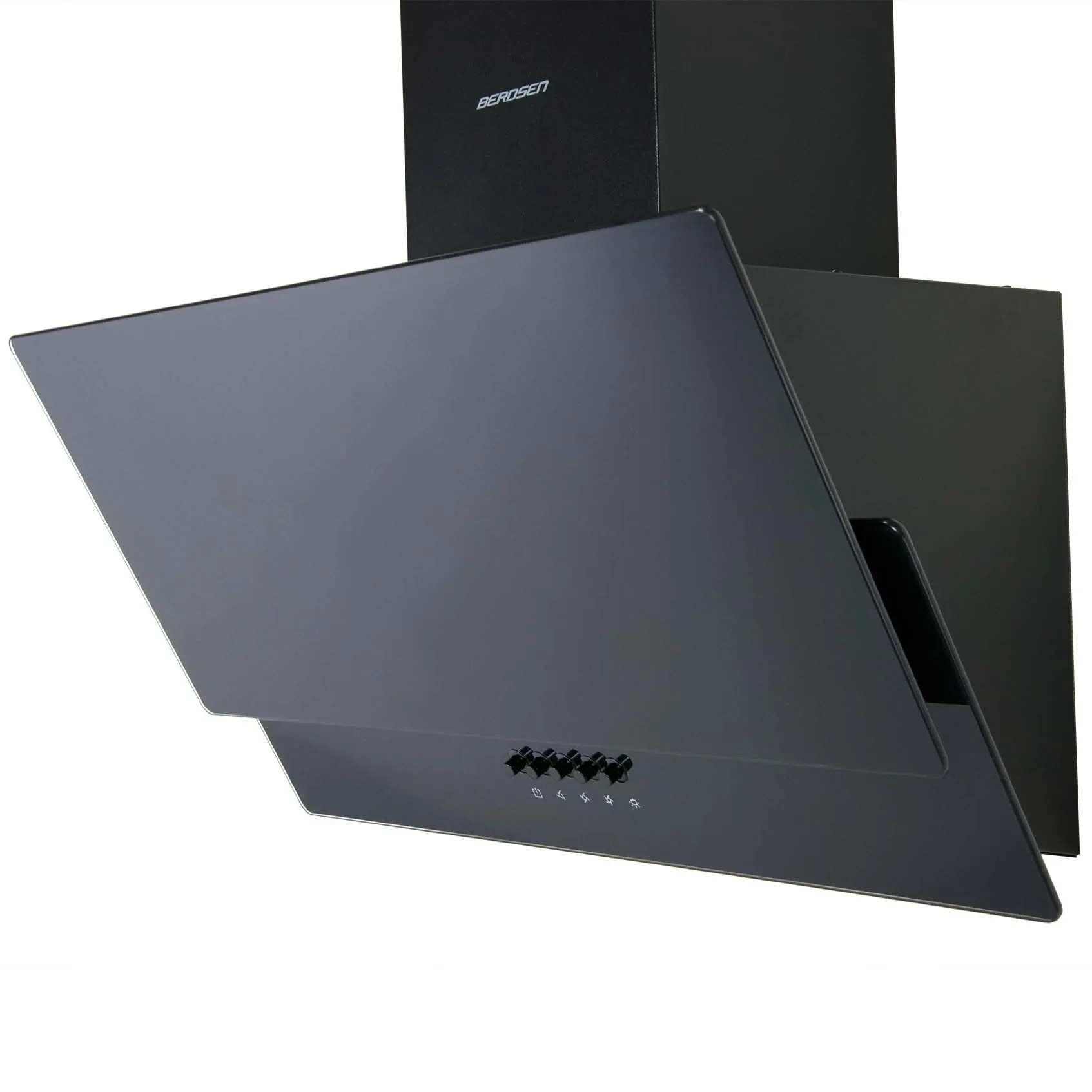 Berdsen BT-211 60 cm kamino formos viryklės gartraukis, juodas - nuotrauka 1