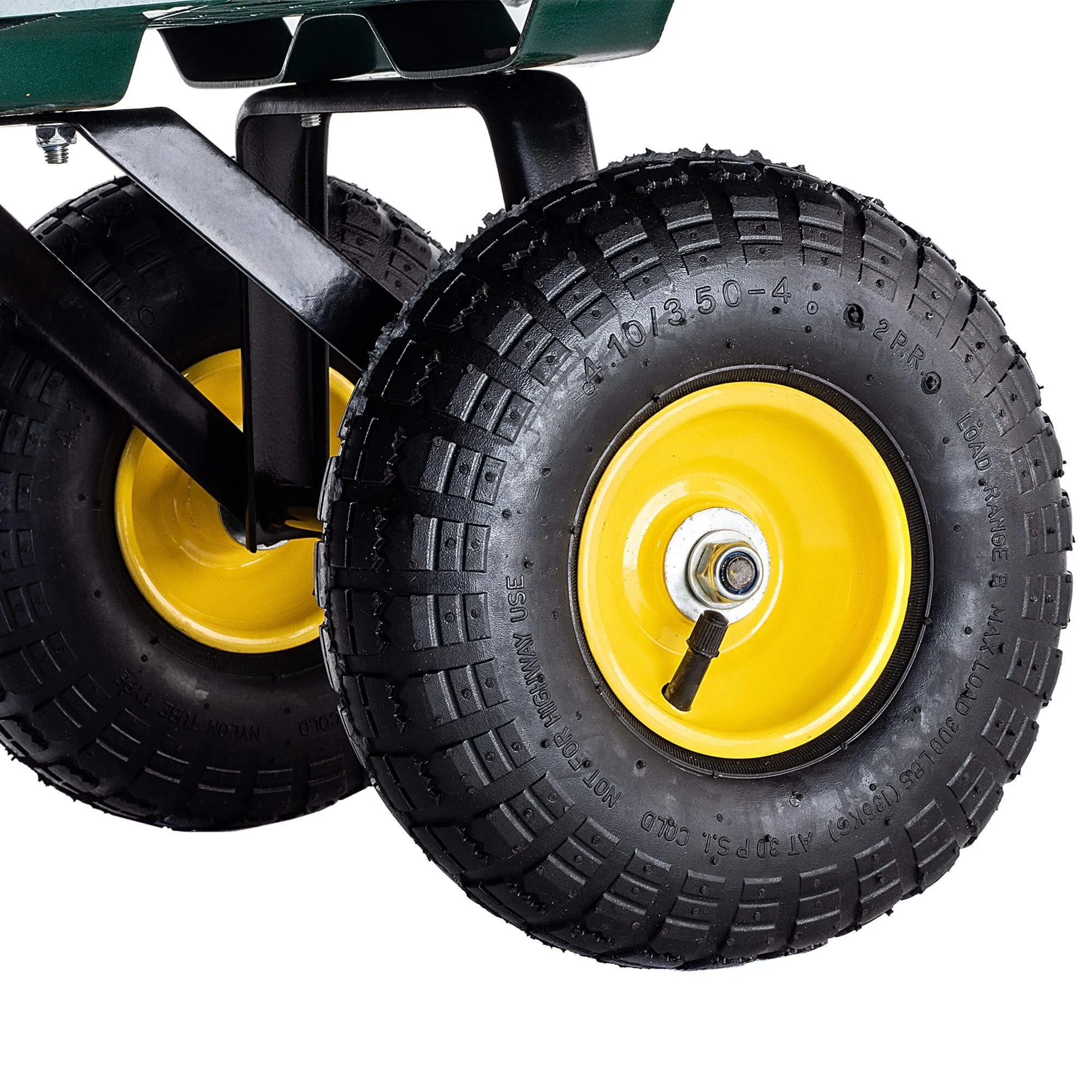 Bodo sodo transportavimo vežimėlis 450 kg, žalias