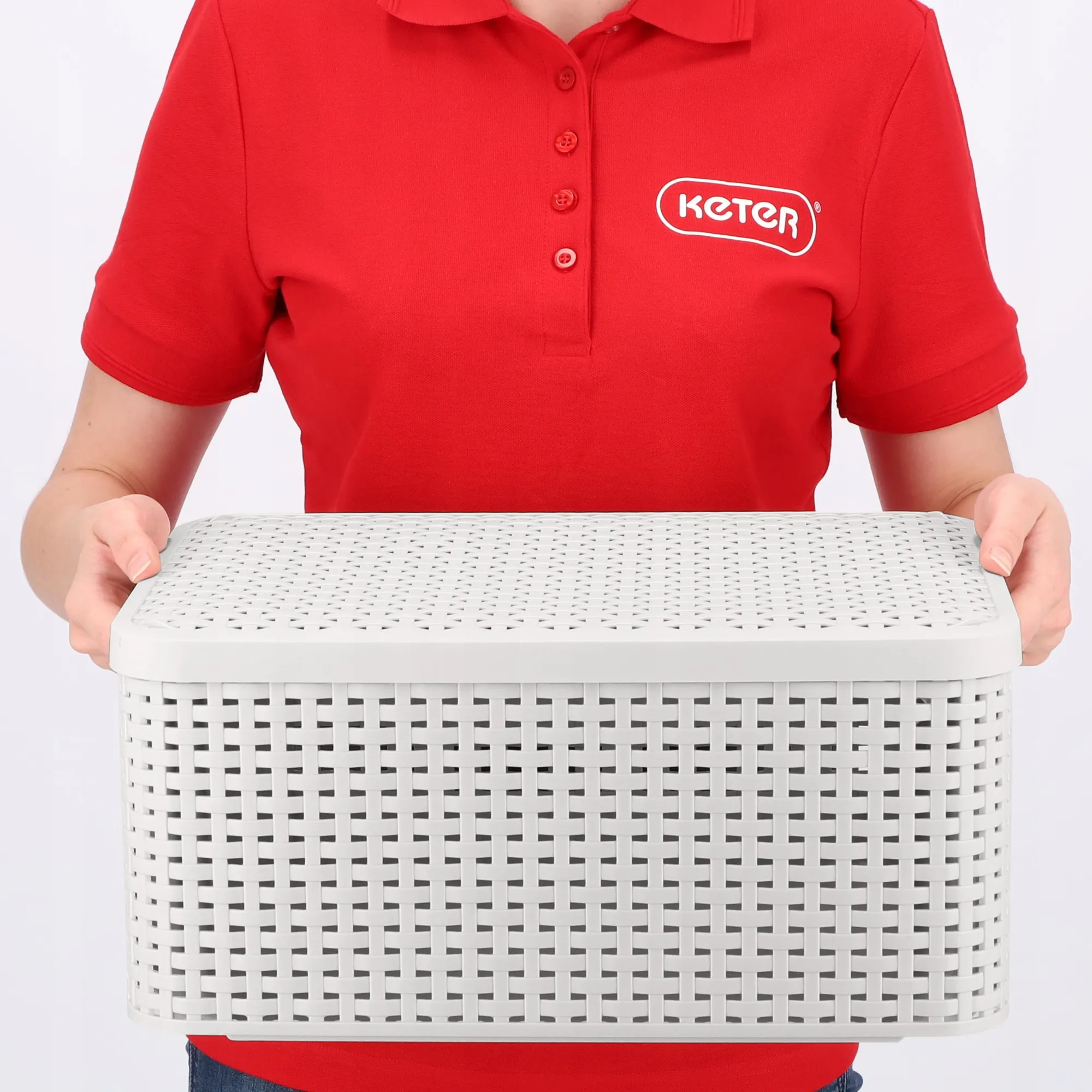 „Curver Style“ 18 l šviesiai pilkas laikymo konteineris su dangčiu