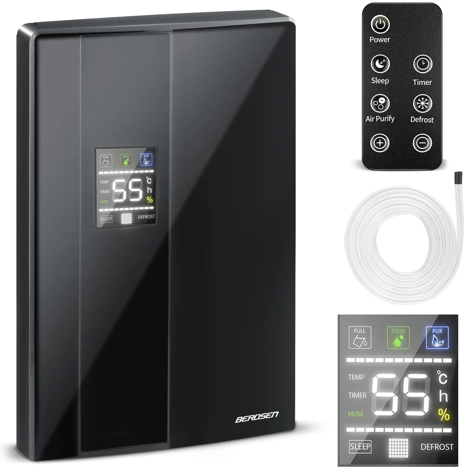 Berdsen BR-20D juodas oro sausintuvas - drėgmės sugėriklis - nuotrauka 1