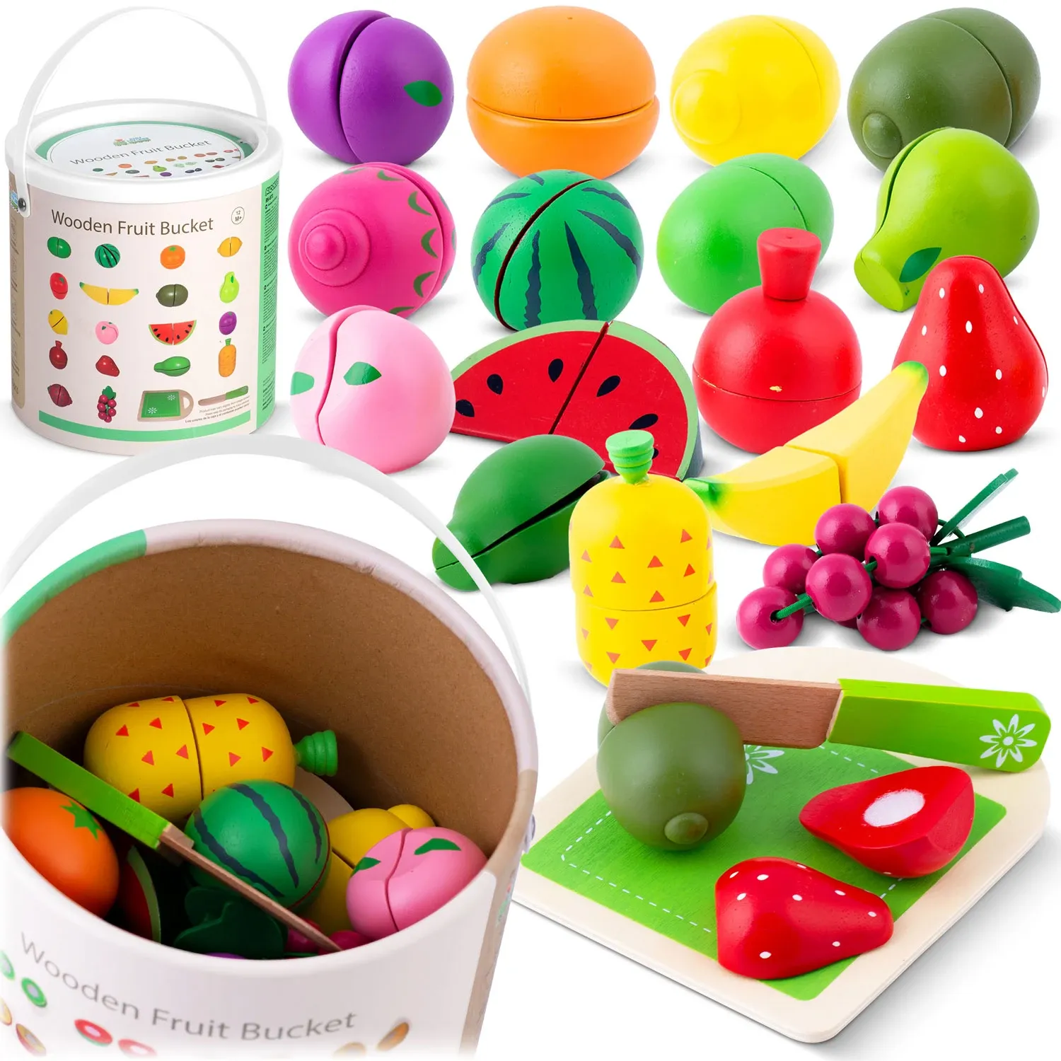 Medinis vaisių žaislas pjaustymui RK-872 Ricokids - nuotrauka 1