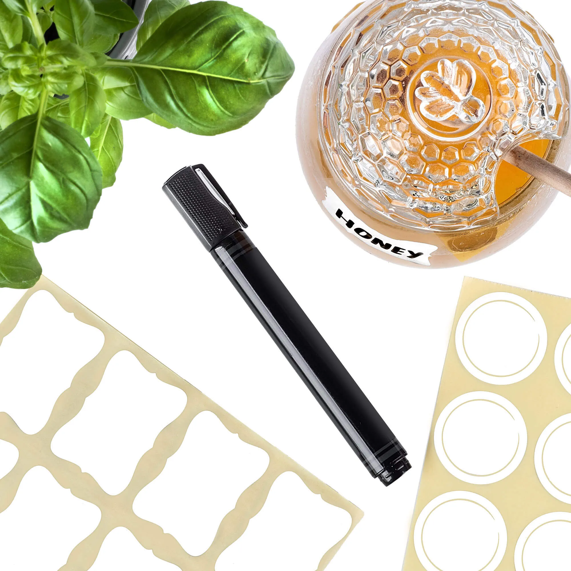 Carro juodos kreidos žymeklis uogienei