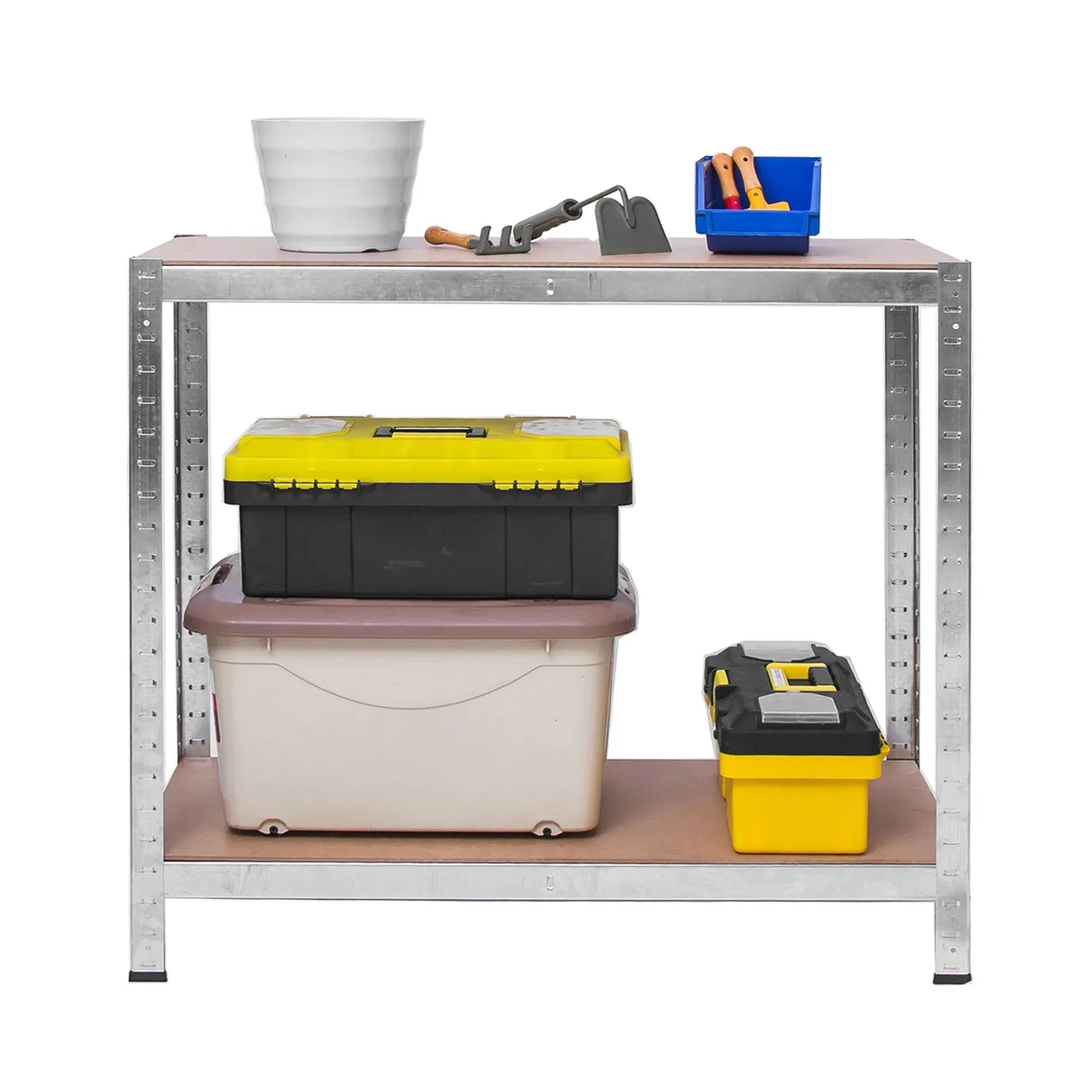 Metalinių daiktų laikymo lentynų komplektas (2 vnt.), 180 x 90 x 40 cm, Plonos PL-702 - nuotrauka 1