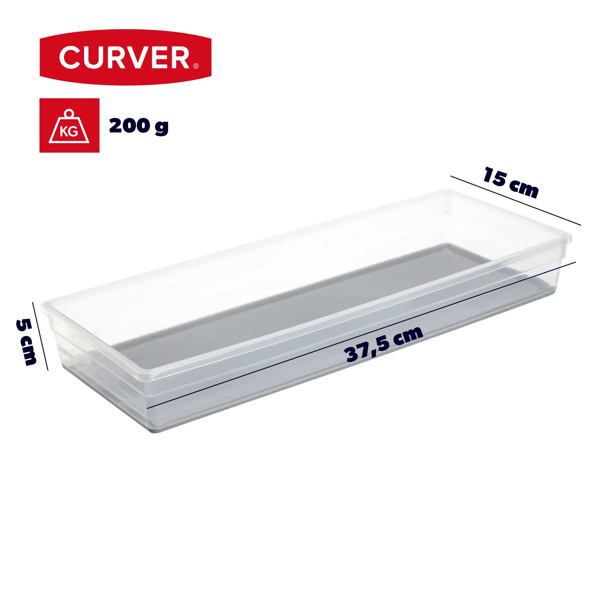 Curver Sistemo stalčių organizatorius 37,5 x 15 cm