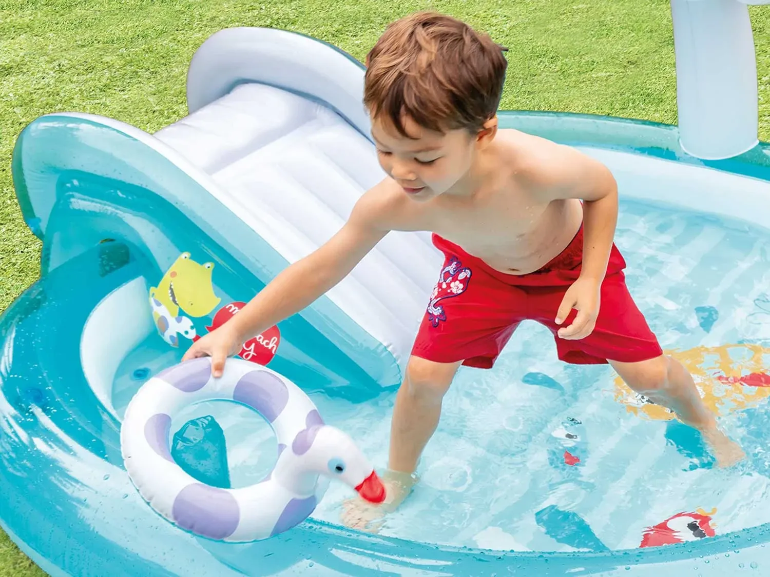 Krokodilų žaidimų aikštelė 201x170x84 cm Intex 57165 - nuotrauka 1