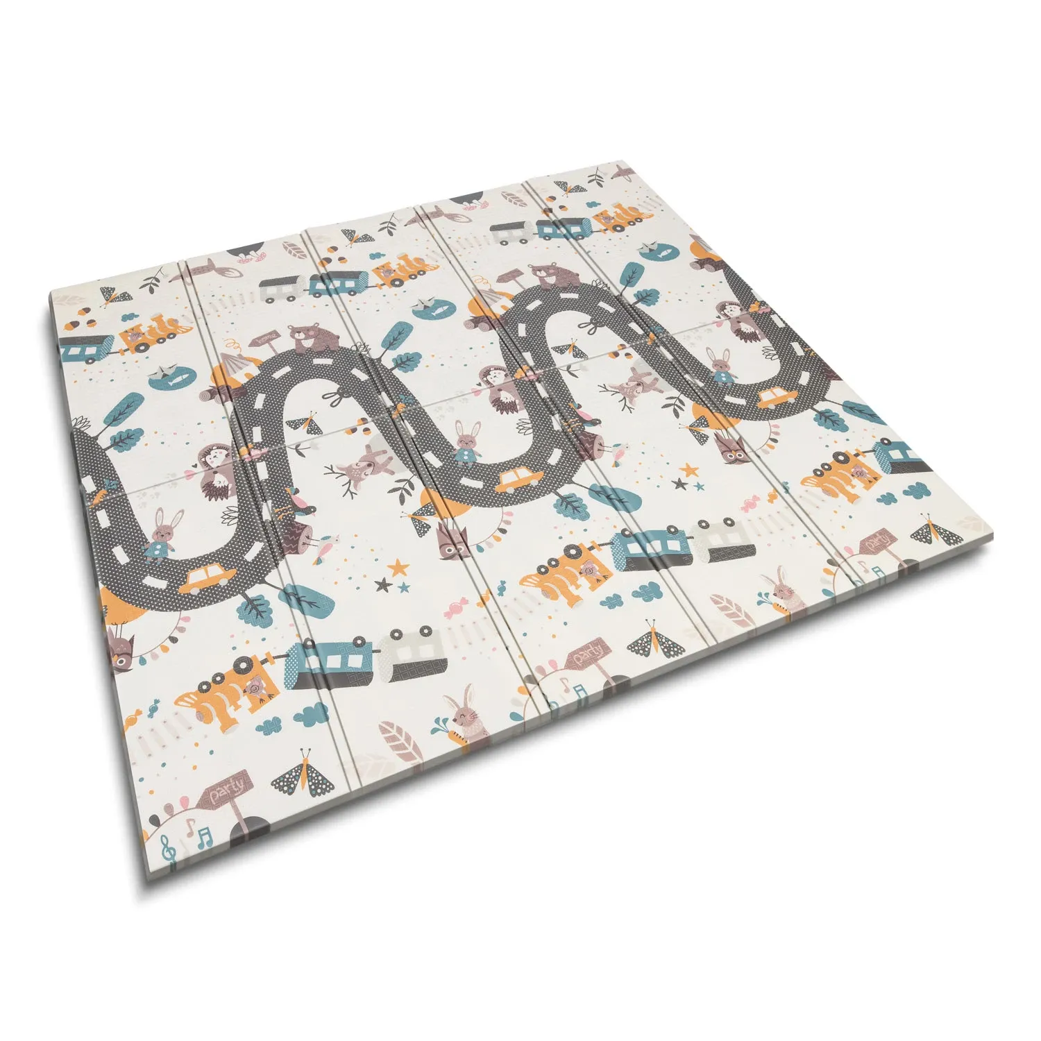 Sulankstomas edukacinis putplasčio kilimėlis 200 x 180 x 1 cm Nukido NK-340 - nuotrauka 1