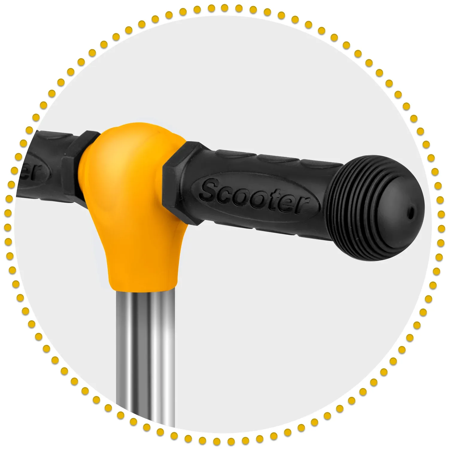 „Ricokids Cubi“ triratis paspirtukas – juodas ir oranžinis - nuotrauka 1