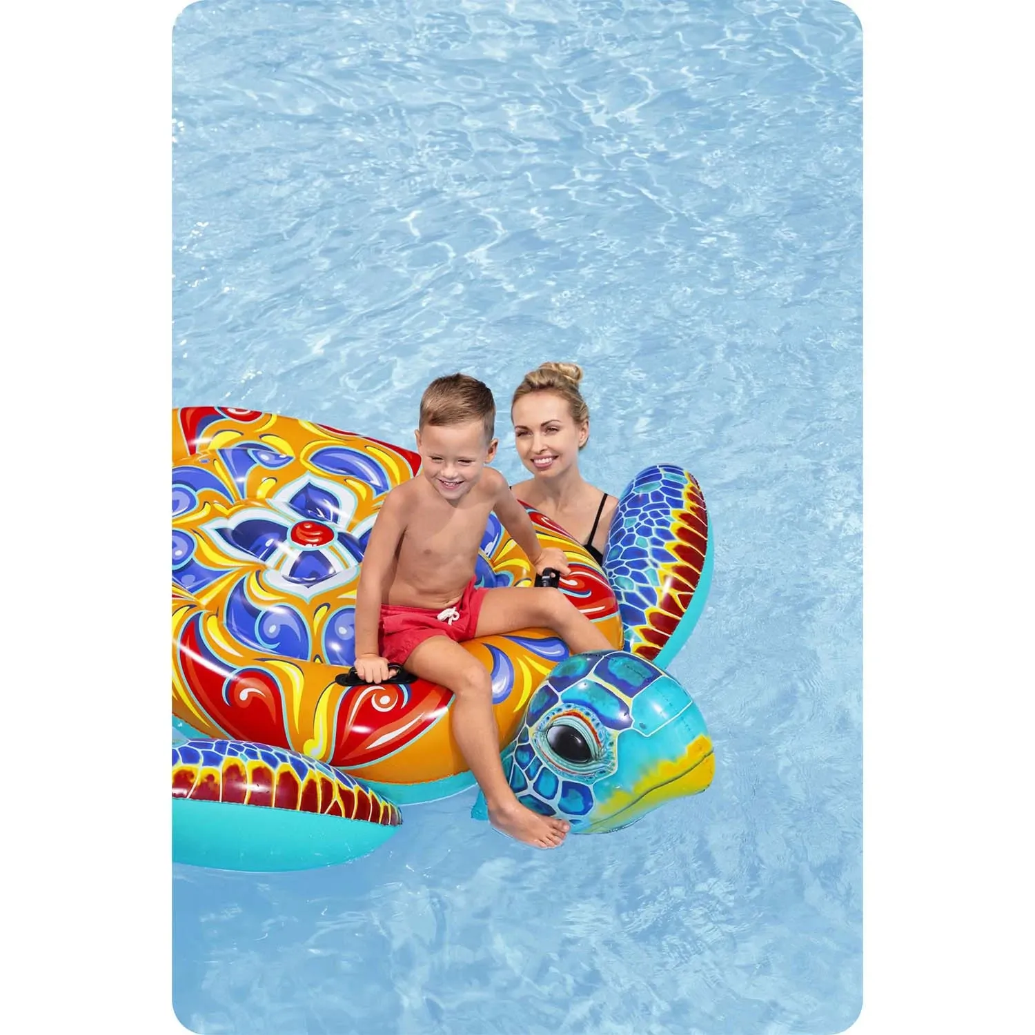 Pripučiamas plaukimo čiužinys „vėžlys“, 186 x 168 cm, „Bestway 41523“ - nuotrauka 1