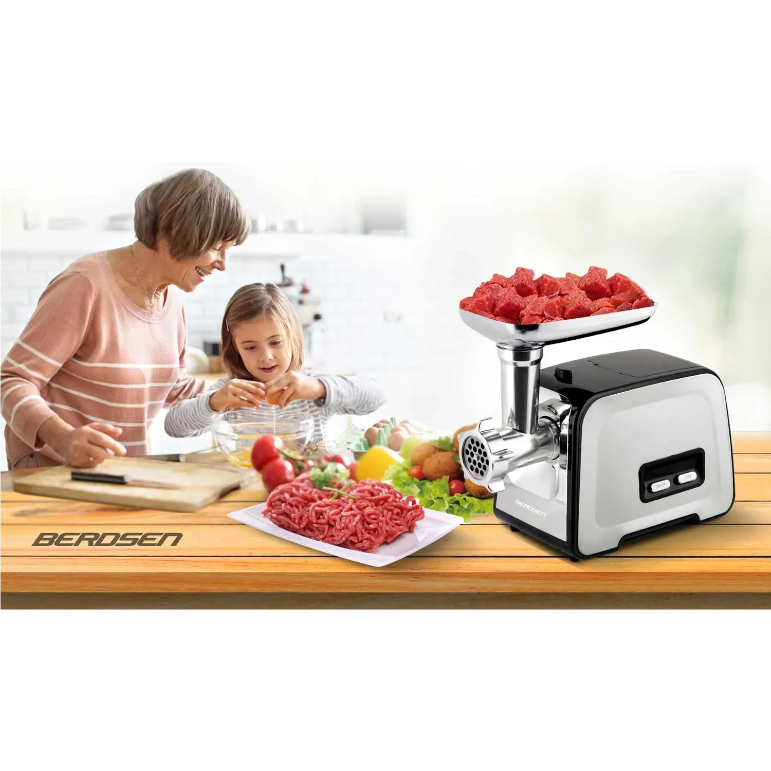 Mėsmalė BD-601B Berdsen 450/1200W - nuotrauka 1