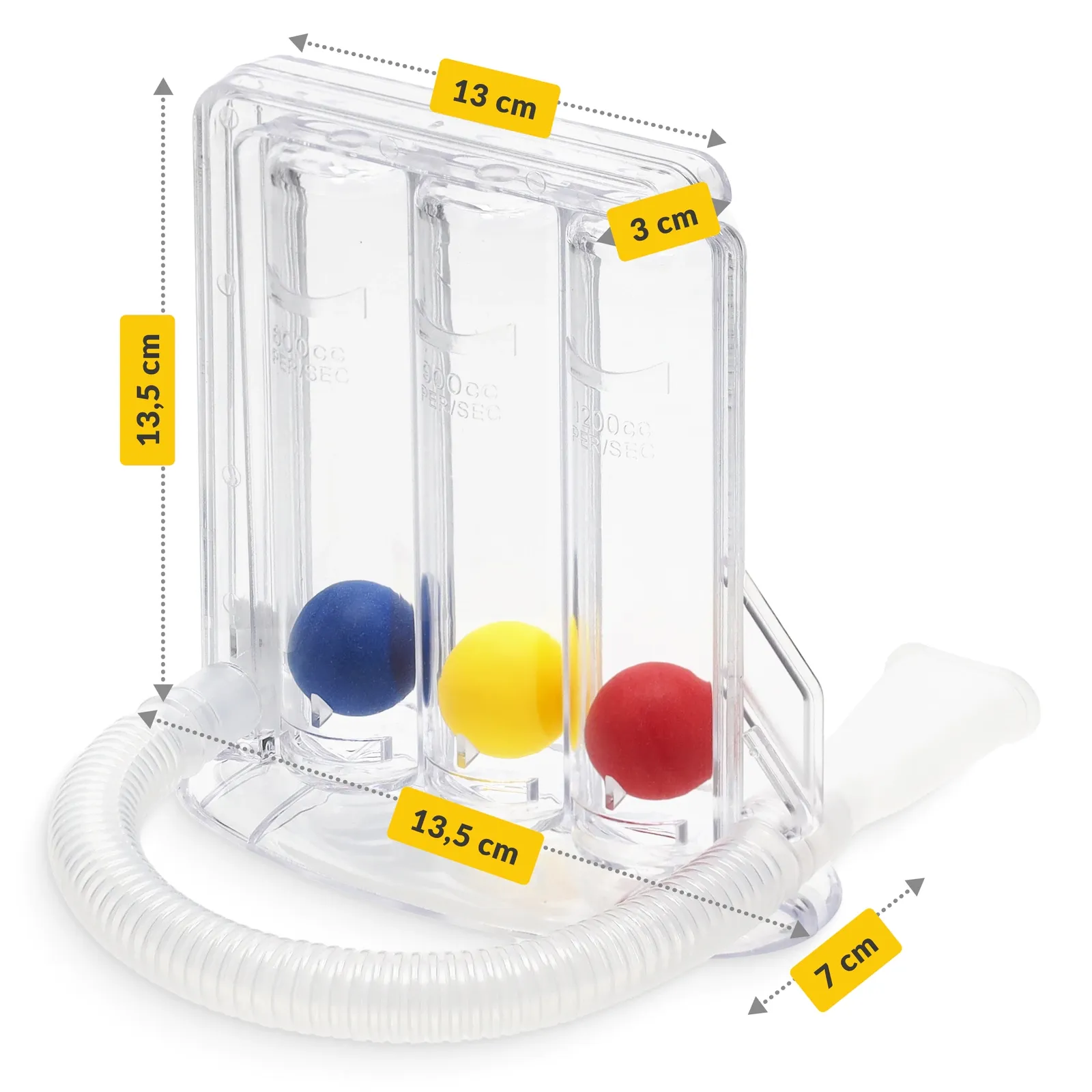 Kvėpavimo spirometras įkvėpimo pratimams