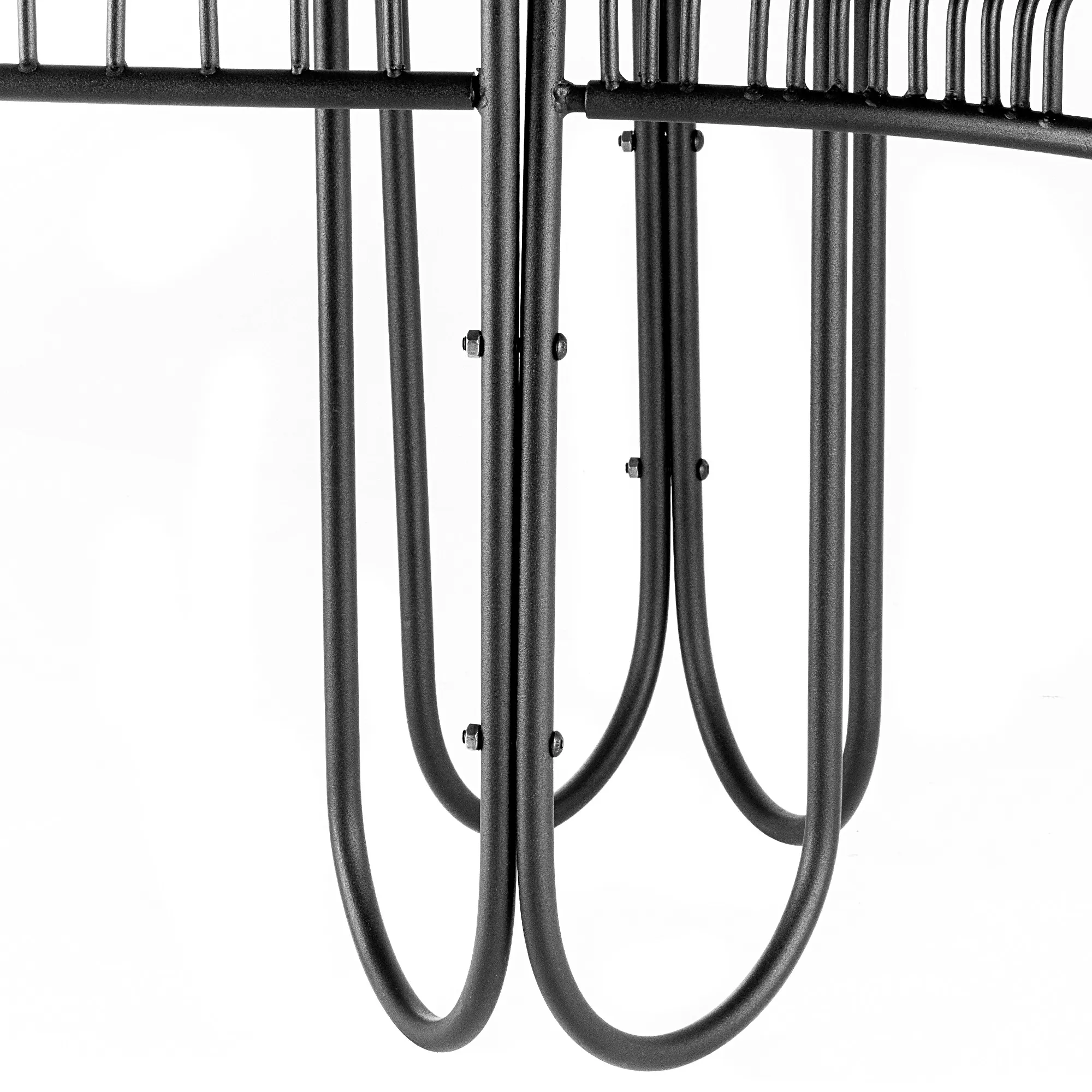 Ruste sodo suolas 50 x 45 cm, juodas