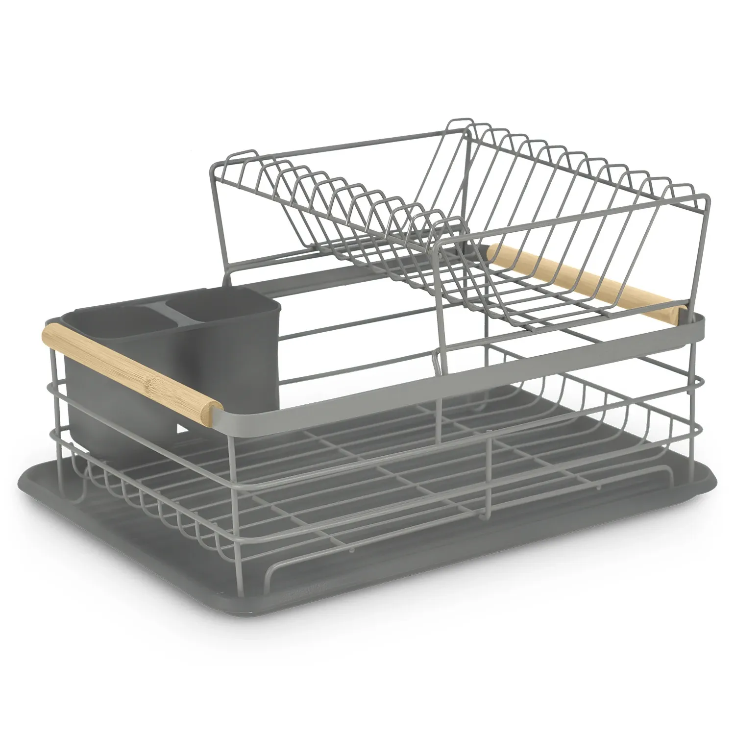 Dviejų lygių indų džiovyklė MS-601 Massido pilka - nuotrauka 1