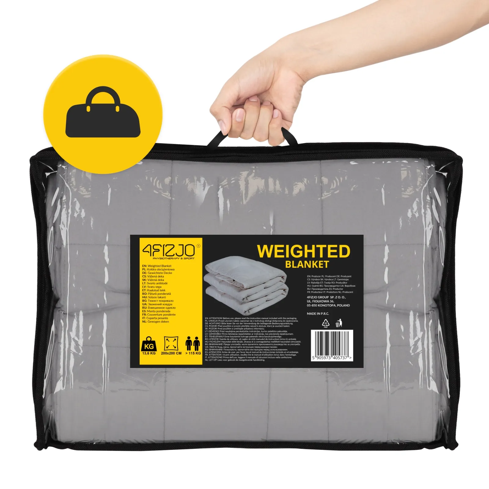 Sensorinė svorio antklodė 13