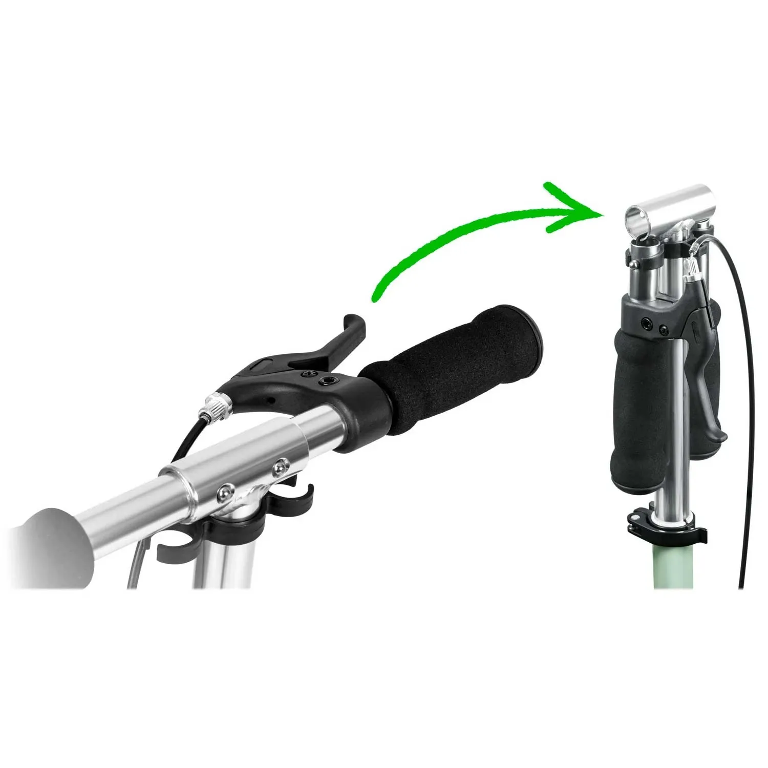 Soke City žalias paspirtukas - nuotrauka 1