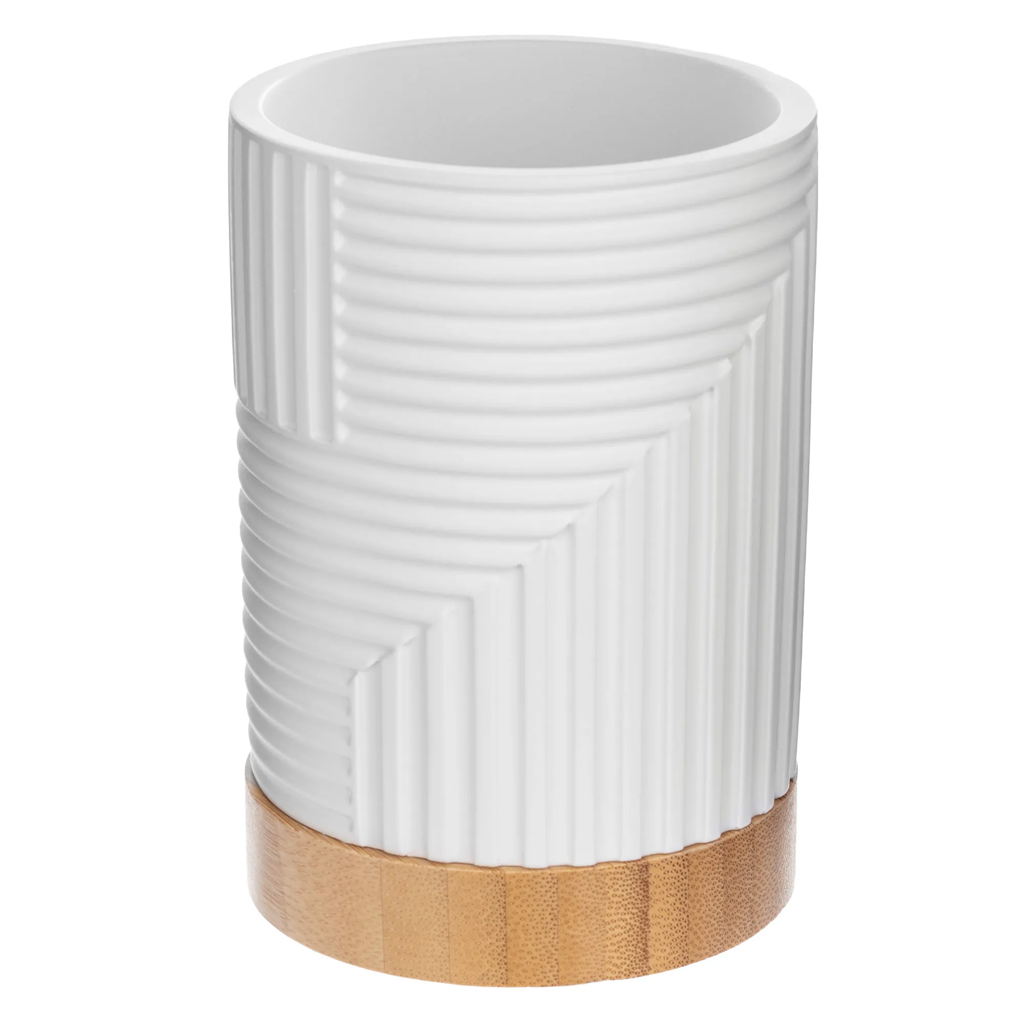 Lunel apvalus vonios puodelis, baltas