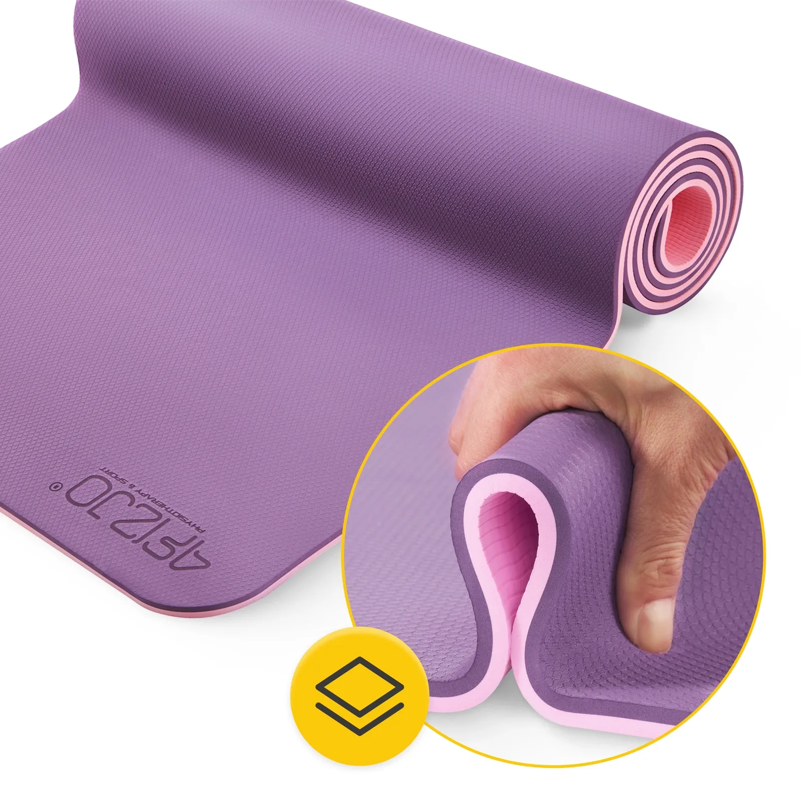 TPE neslystantis jogos ir mankštos kilimėlis