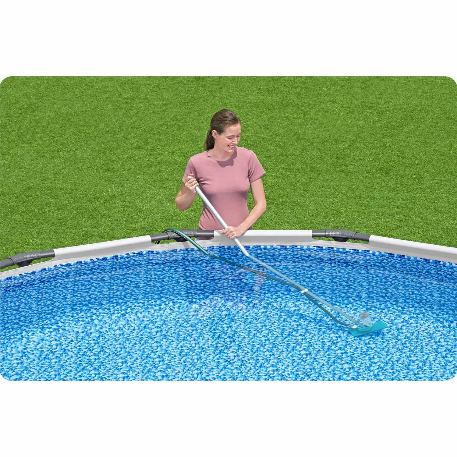 Baseino valymo rinkinys, lazdelė 167 cm + dulkių siurblys + tinklas Bestway 58013 - nuotrauka 1