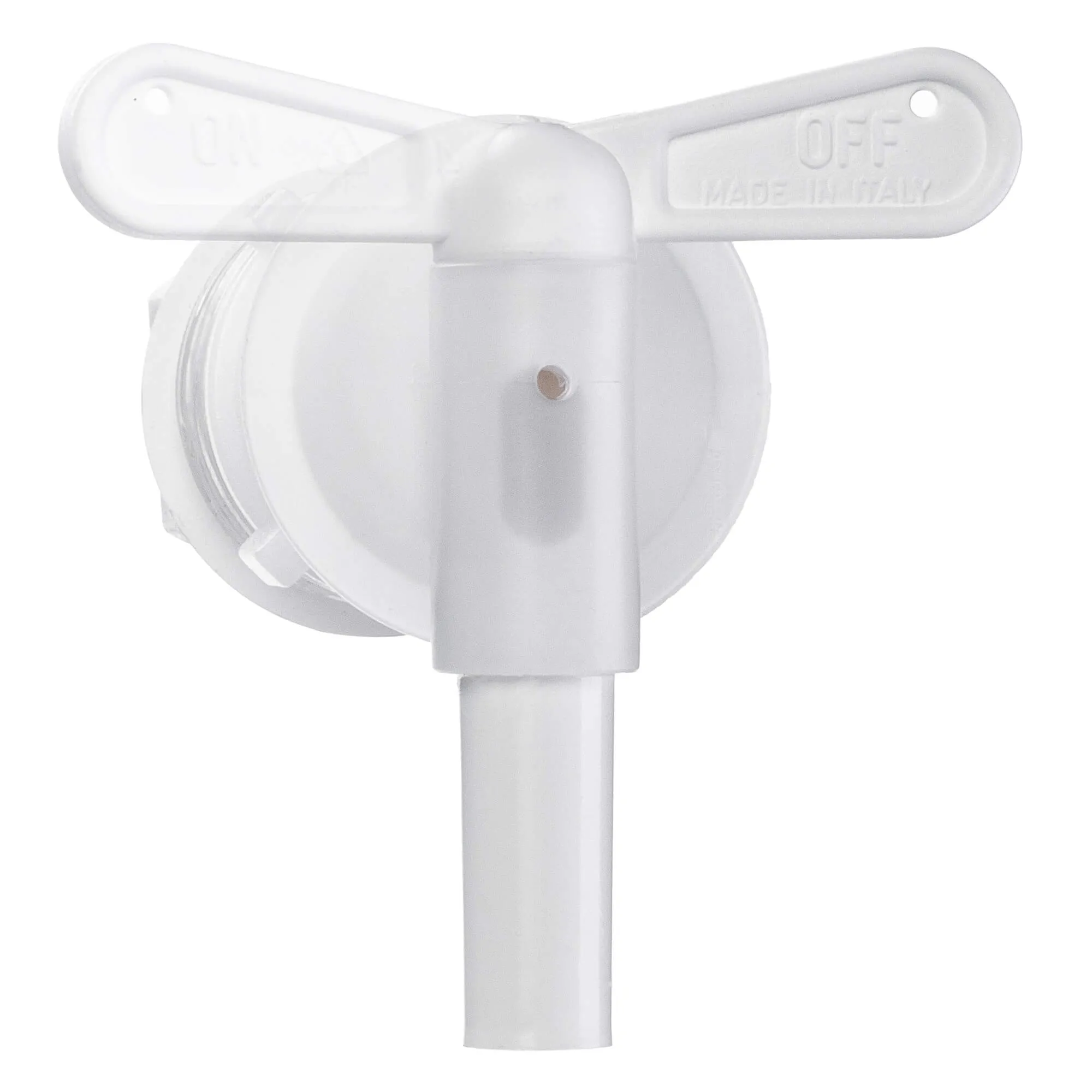 Pasukamas čiaupas Vazia fermentacijos indui, baltas