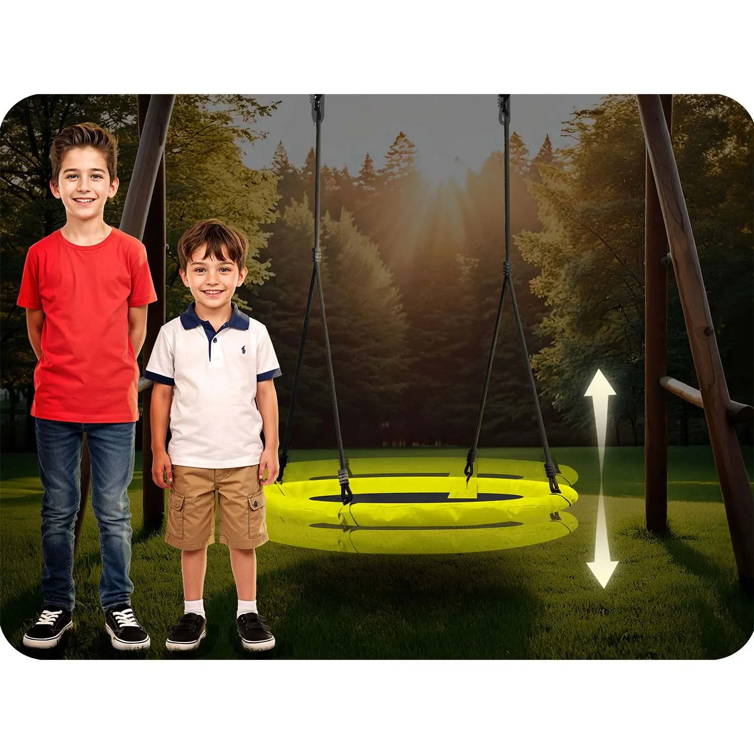 „Neo-Sport Swingo“ 100 cm „Crown Nest“ sūpynės - nuotrauka 1