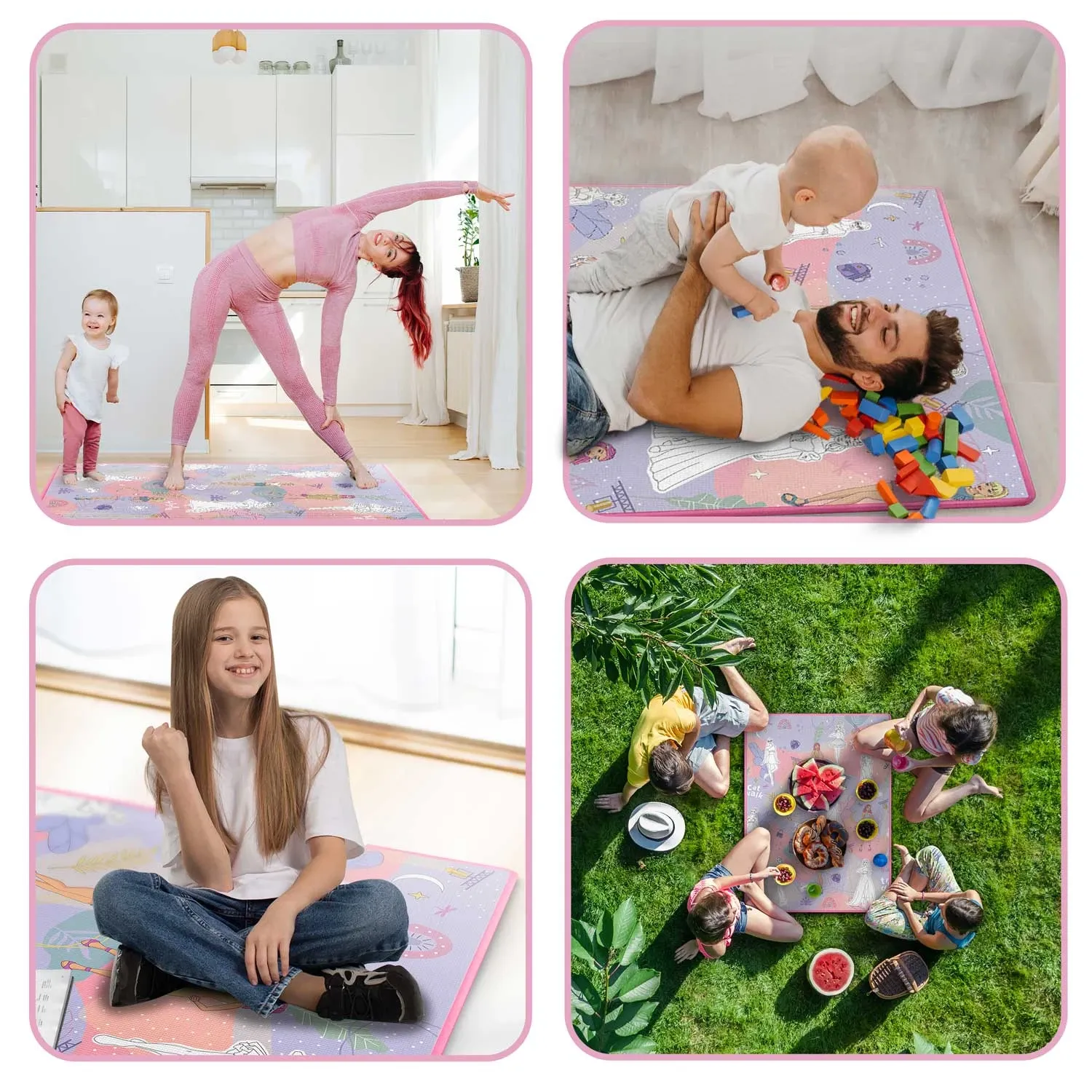 Ricokids RK-344 putplasčio kilimėlis spalvinimui, susuktas, 120 x 90 x 0,3 cm - nuotrauka 1