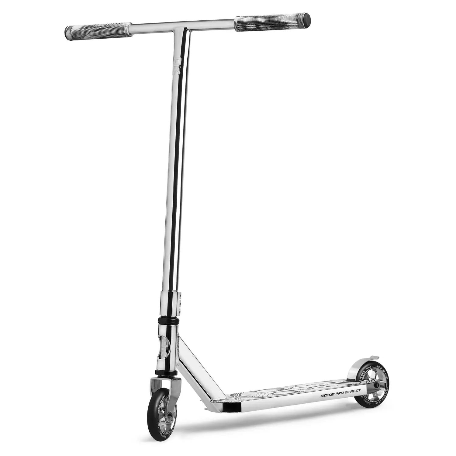 SOKE PRO gatvės sidabrinis triukų paspirtukas - nuotrauka 1