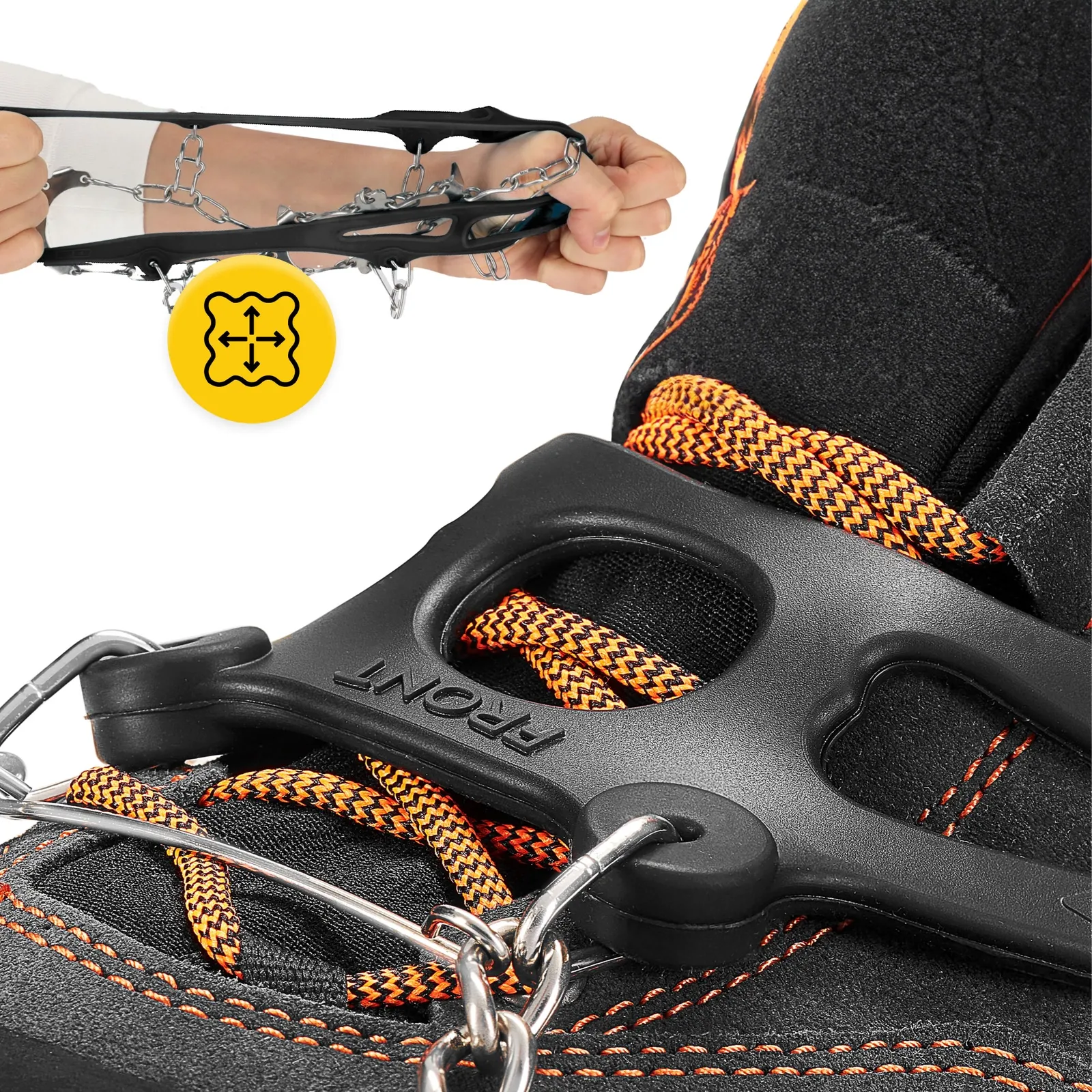 PREMIUM žygio batų kamanos (41-43) L