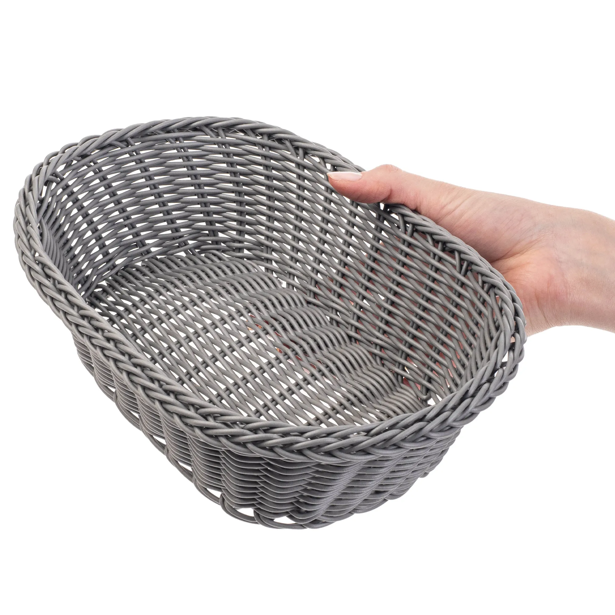 Arezzo ovalus pintas krepšelis, pilkas