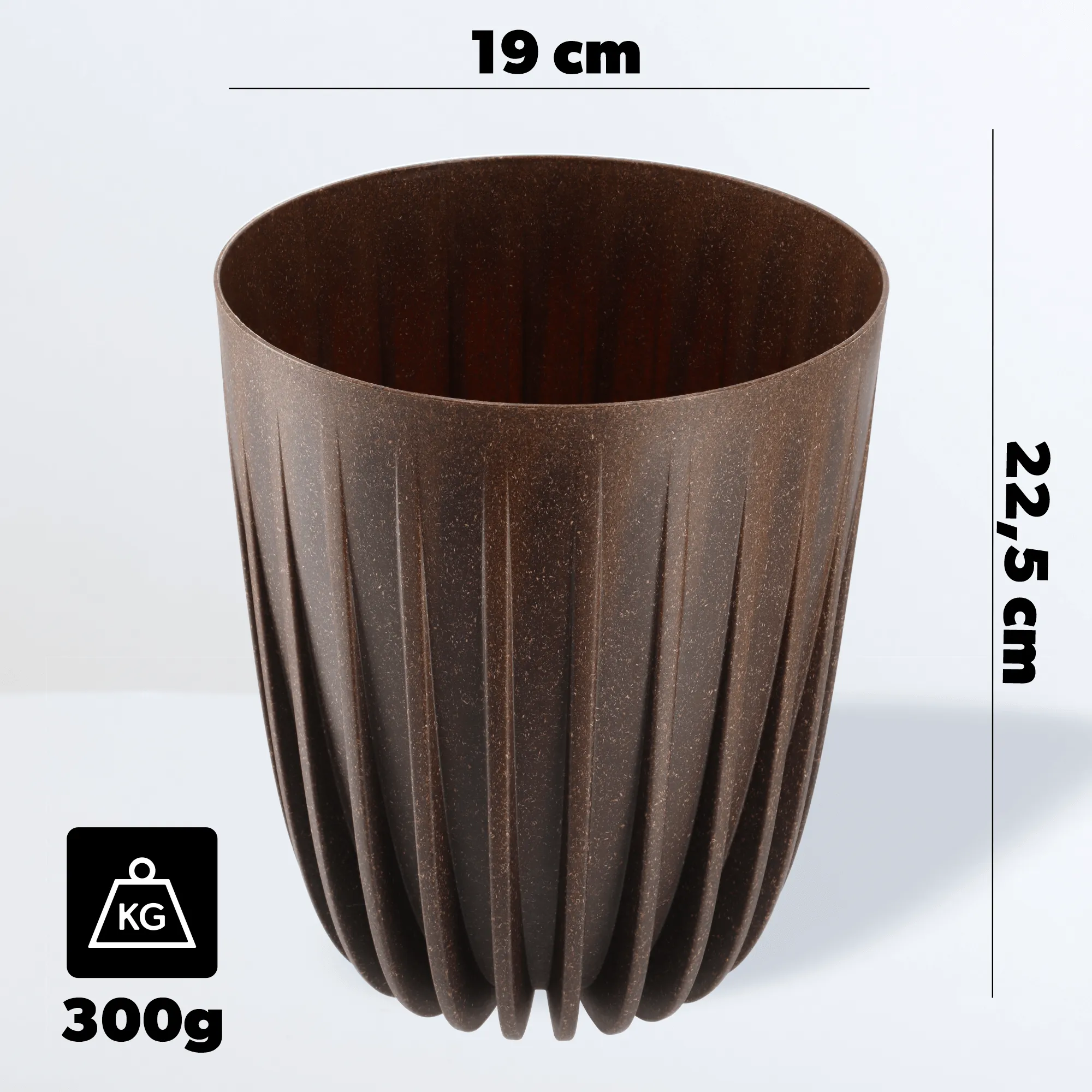 Costa Eco gėlių vazonas su įdėklu 19 cm