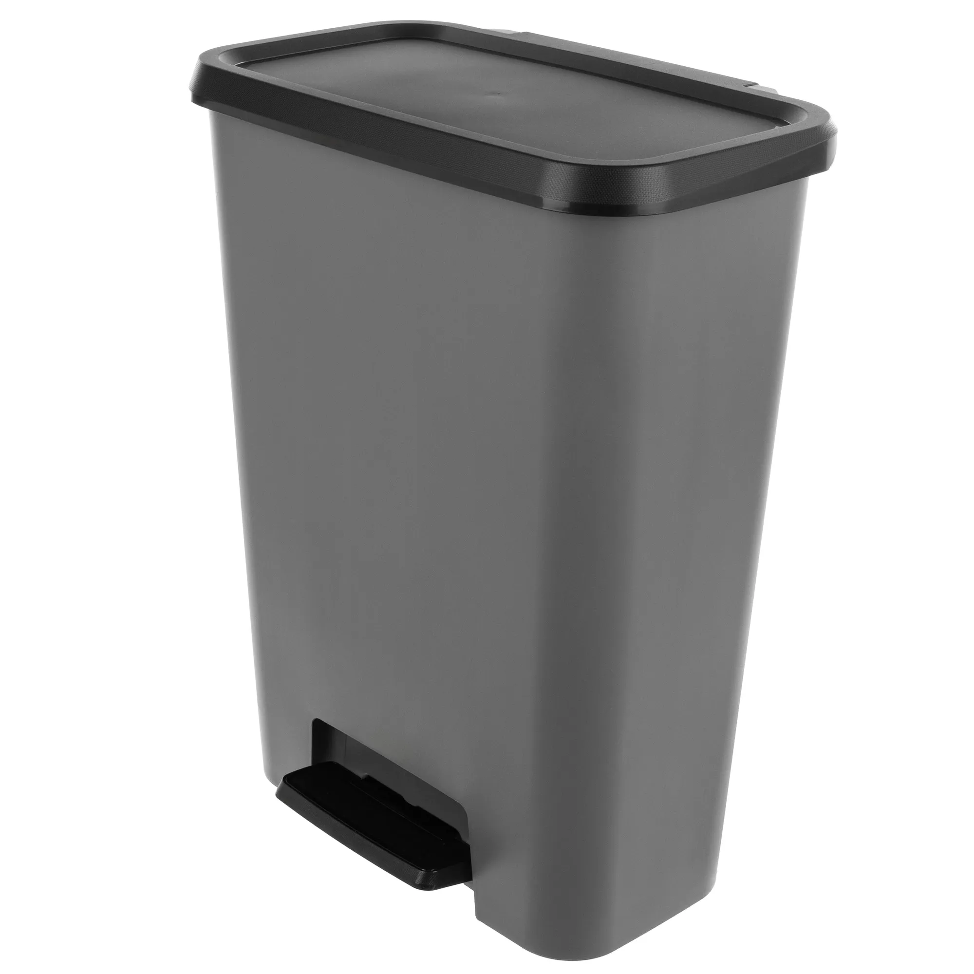 Curver Compatta šiukšliadėžė su pedalu, tamsiai pilka, 50 l