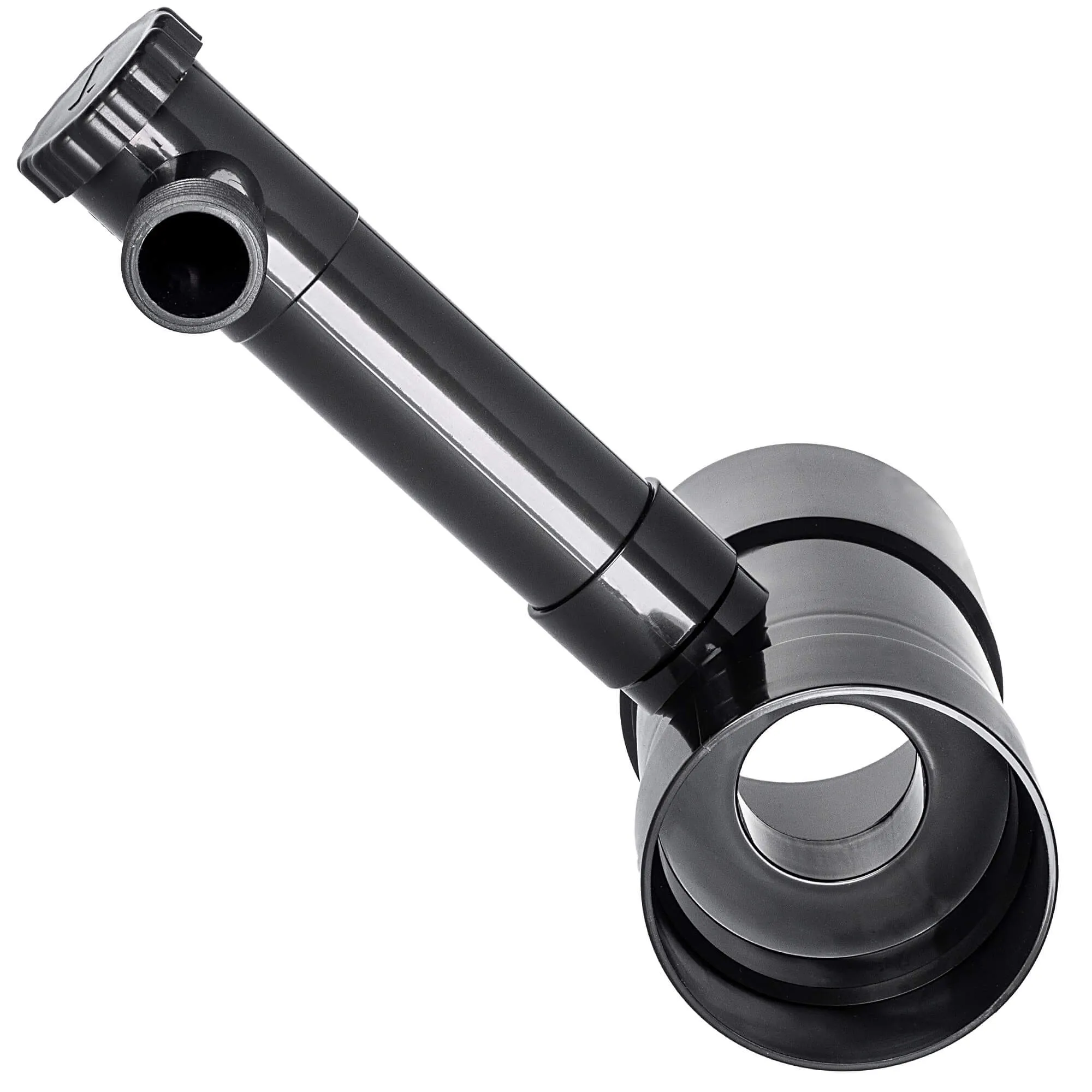 Nancras lietaus vandens kolektorius su vožtuvu, 100 mm, grafitas